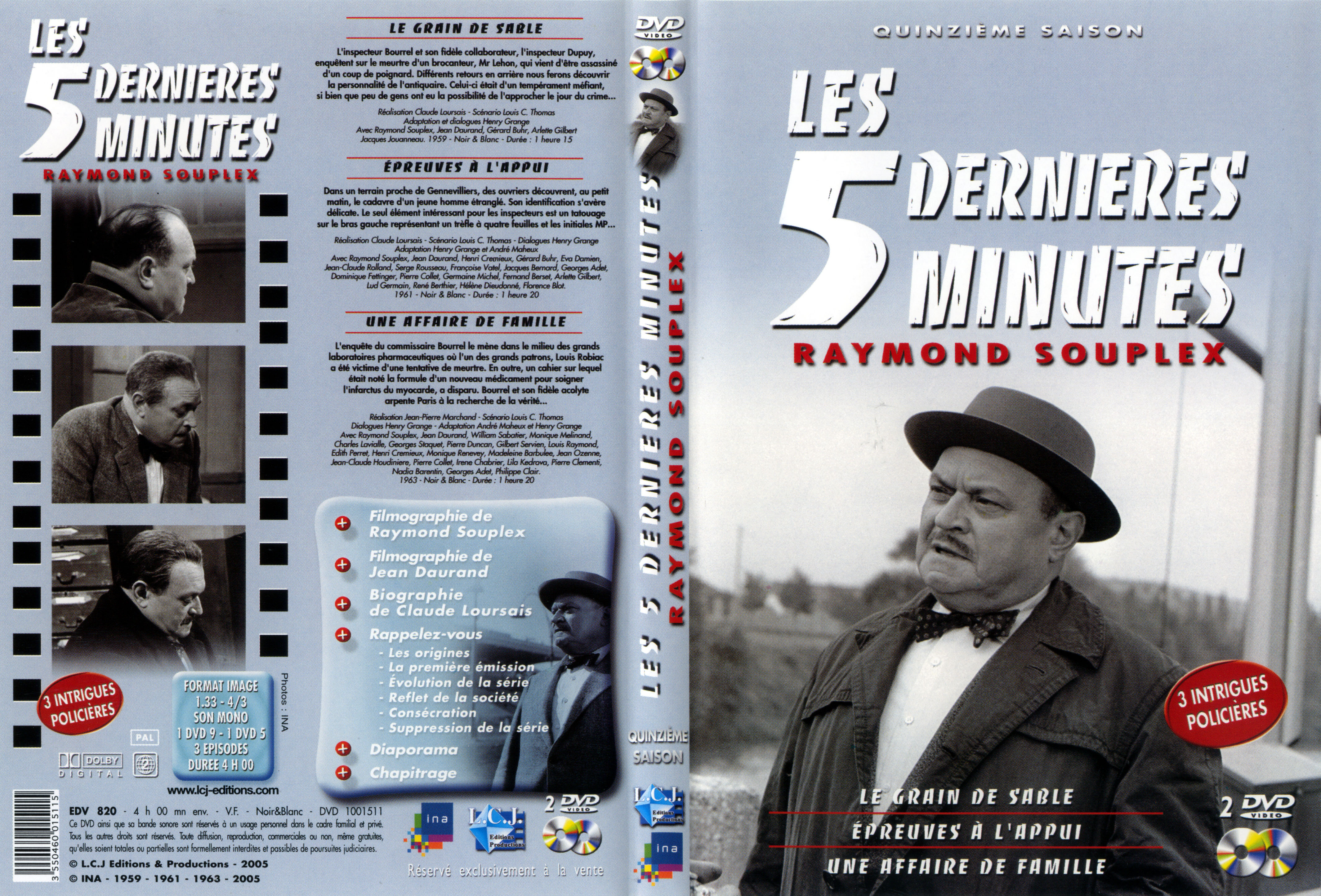 Jaquette DVD Les 5 dernires minutes Saison 15