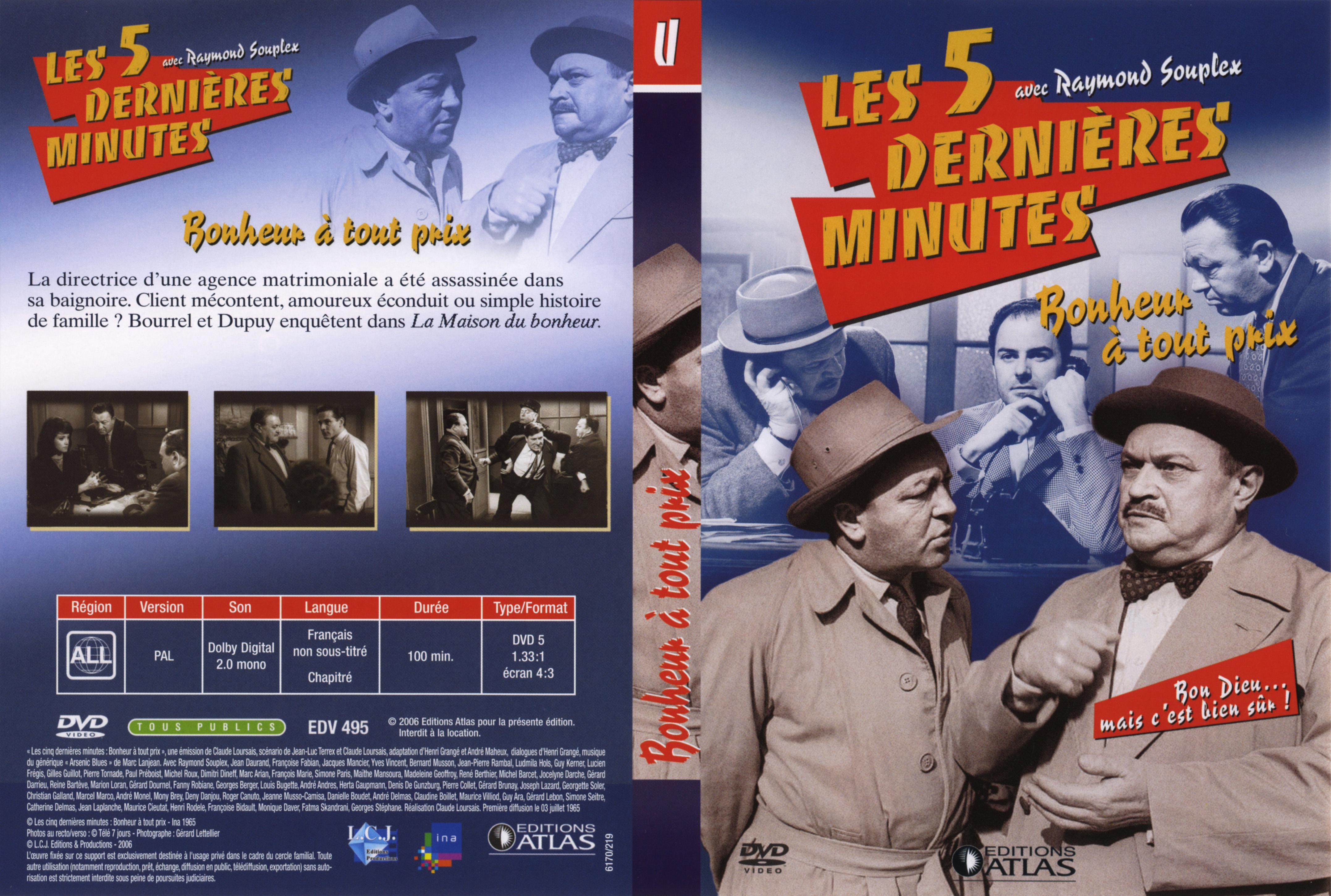 Jaquette DVD Les 5 dernieres minutes - Bonheur a tout prix