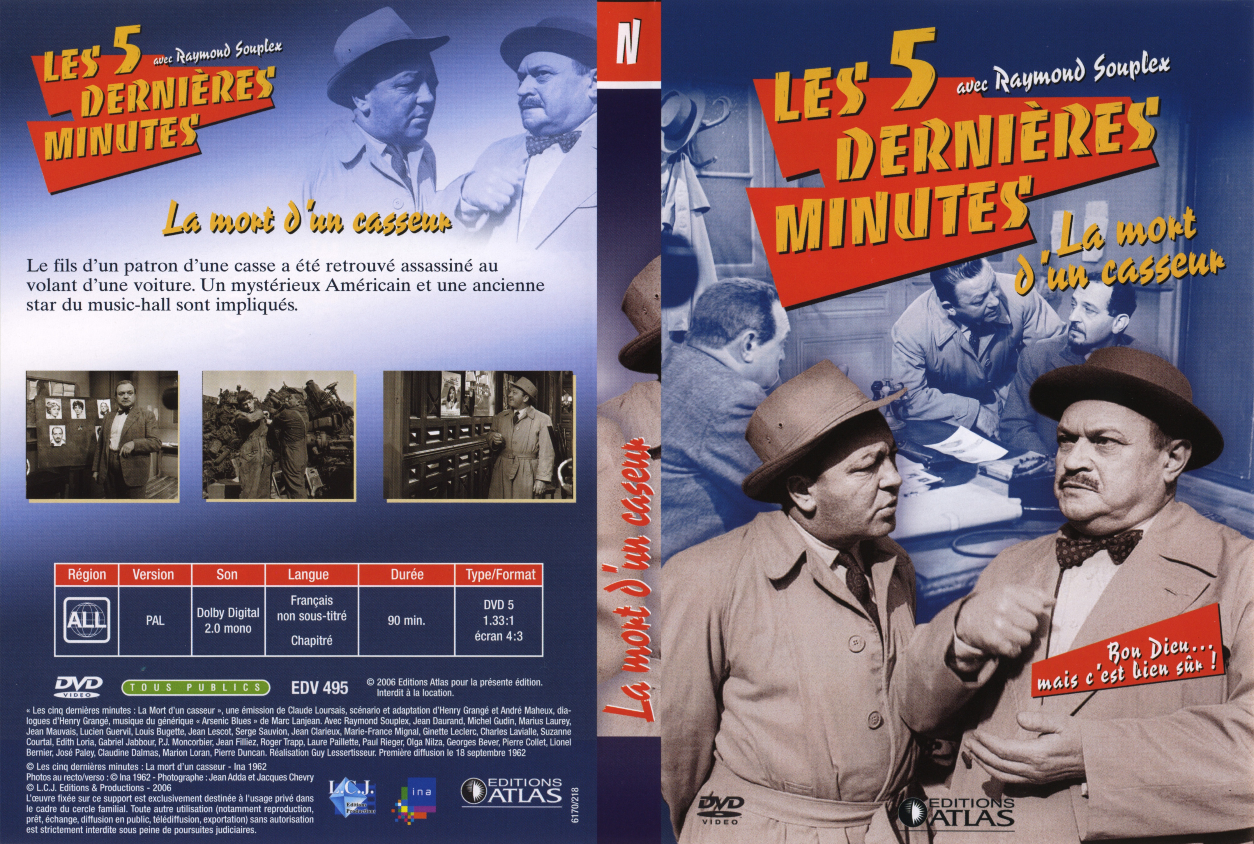 Jaquette DVD Les 5 dernieres minutes - La mort d