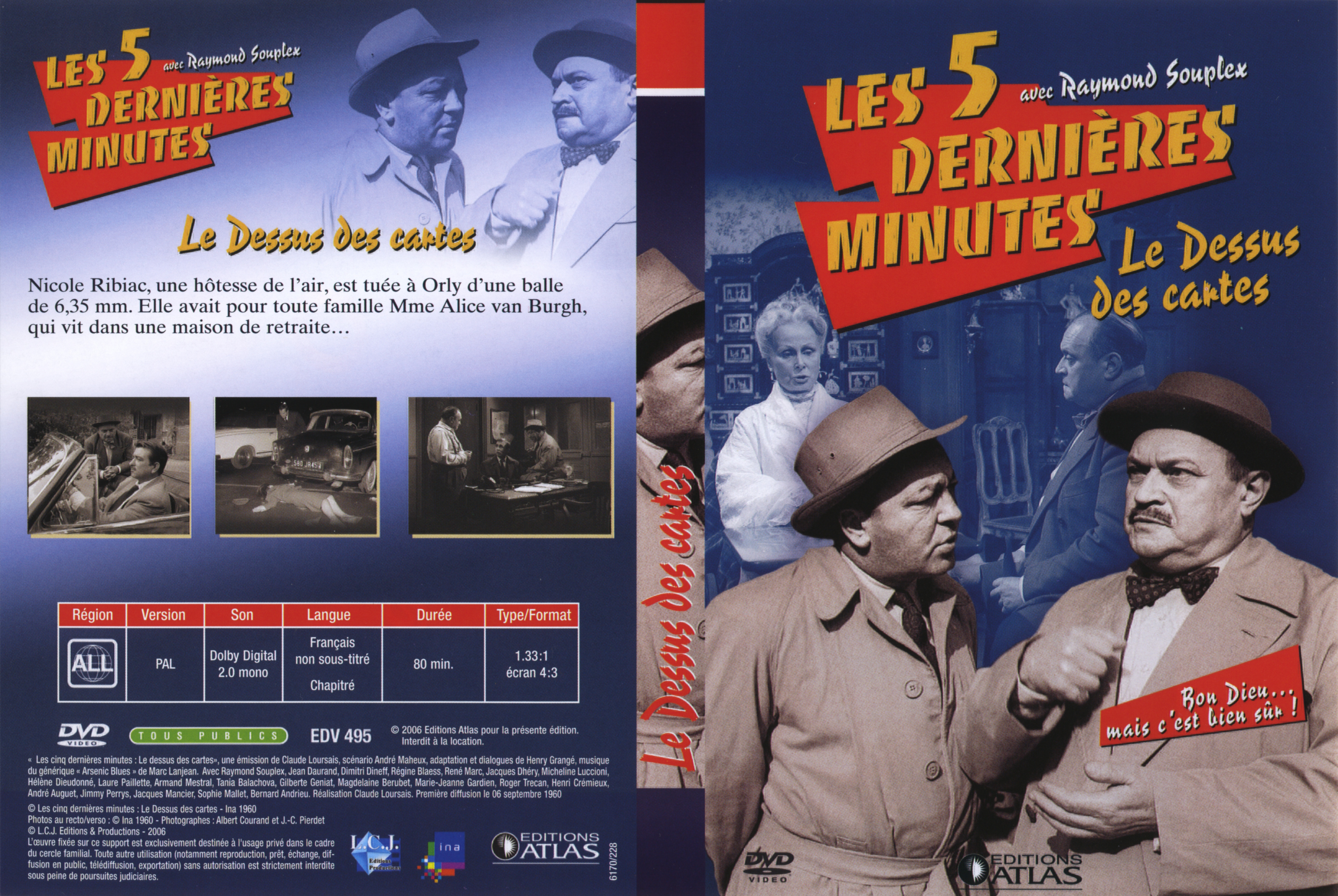 Jaquette DVD Les 5 dernieres minutes - Le dessus des cartes