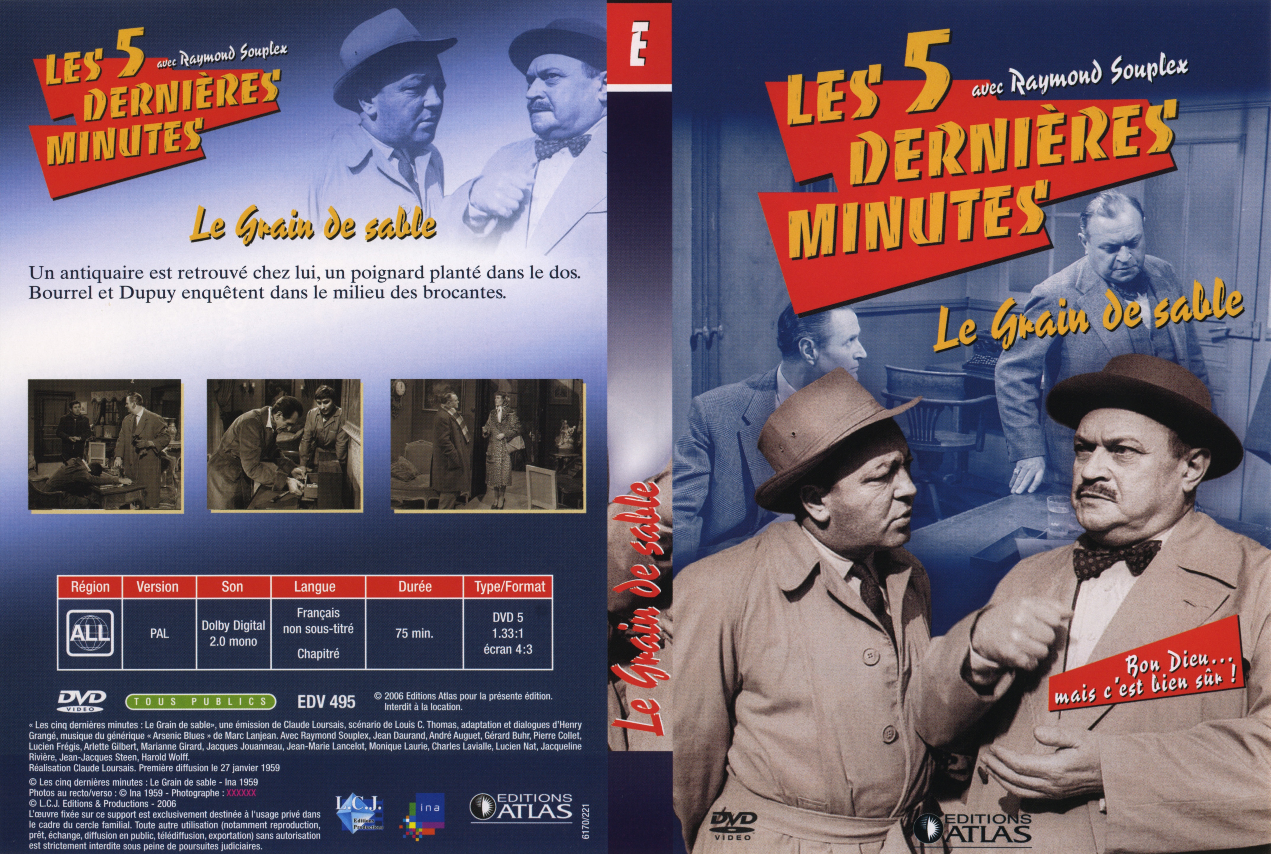 Jaquette DVD Les 5 dernieres minutes - Le grain de sable