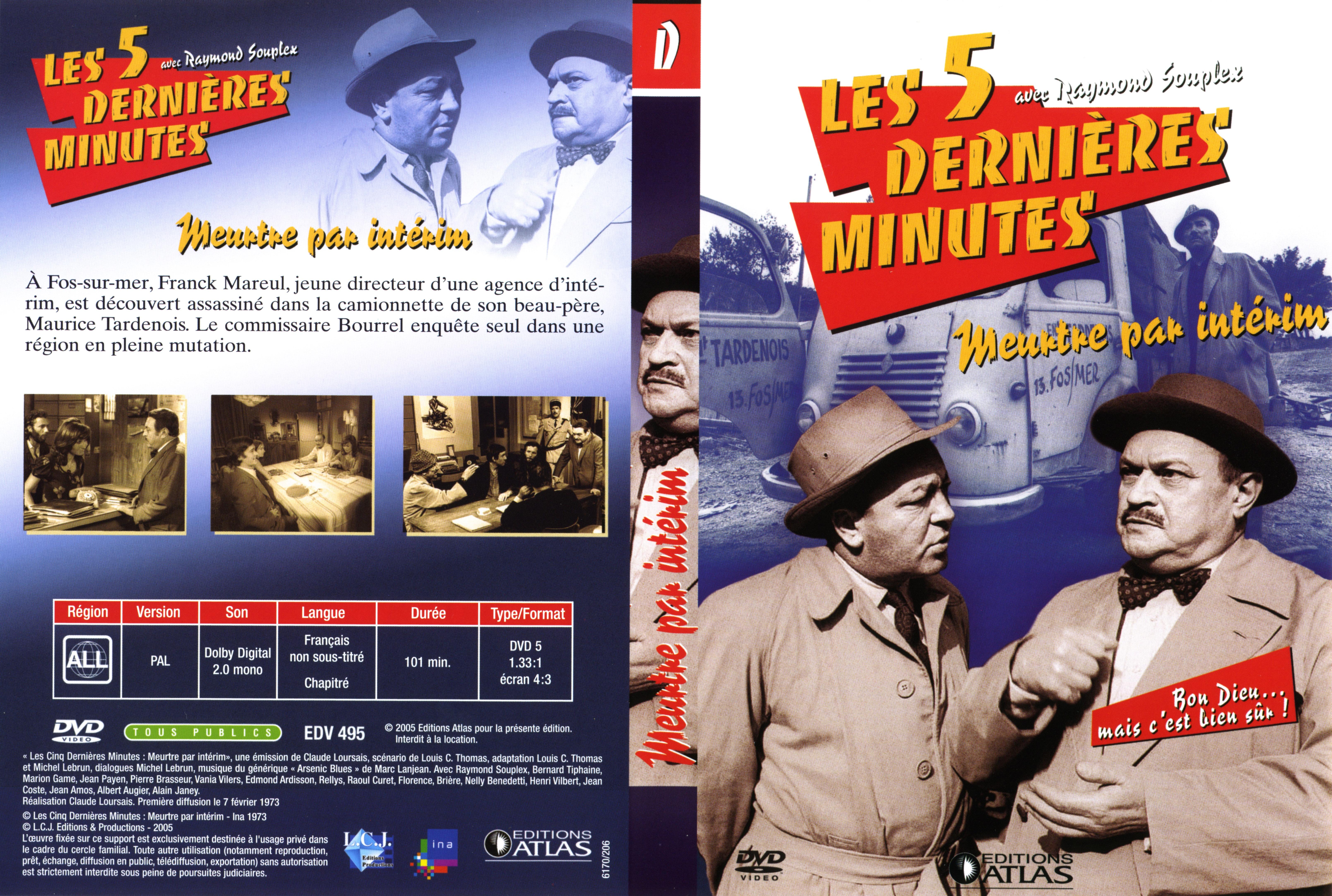 Jaquette DVD Les 5 dernieres minutes - Meurtre par interim