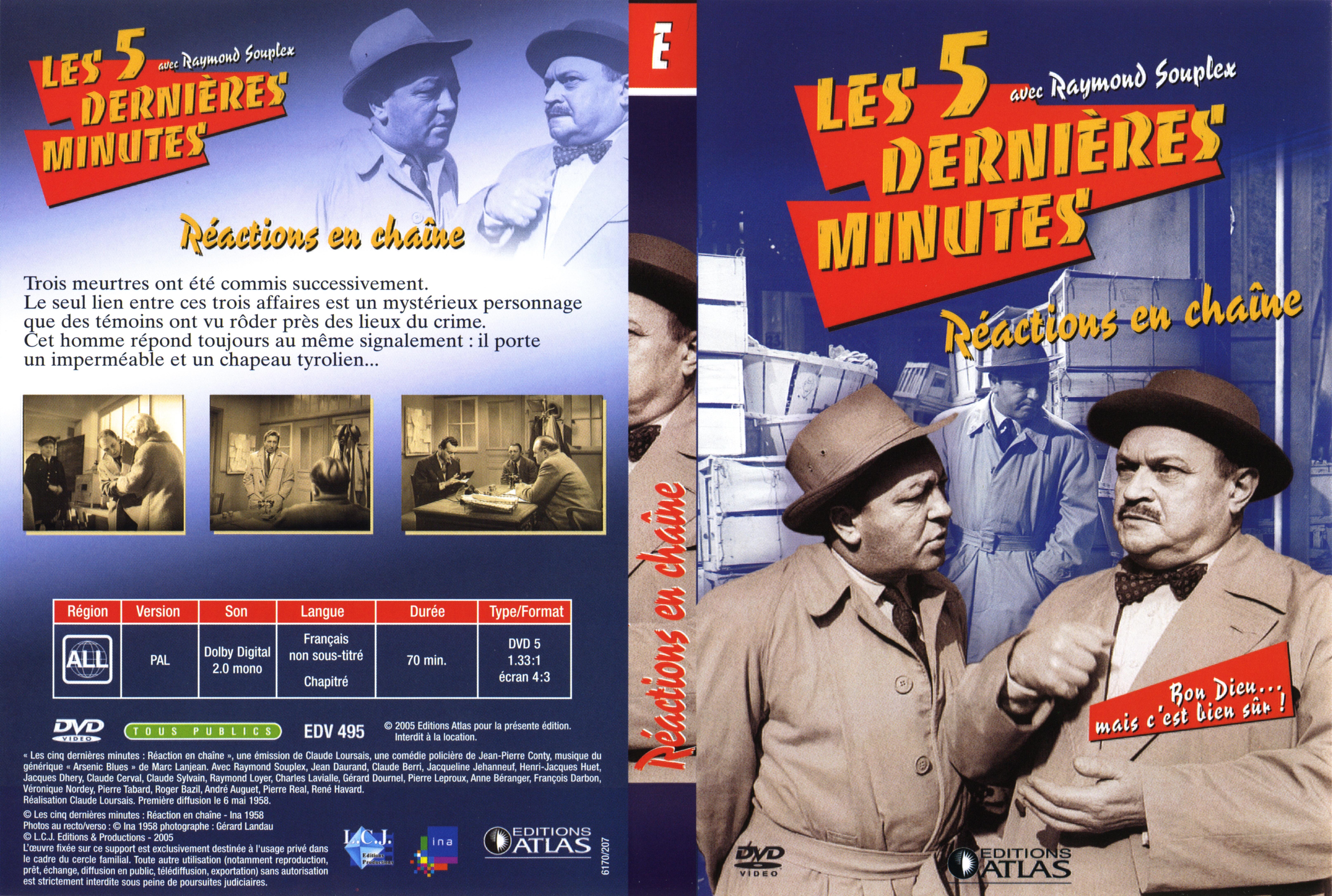 Jaquette DVD Les 5 dernieres minutes - Reaction en chaine