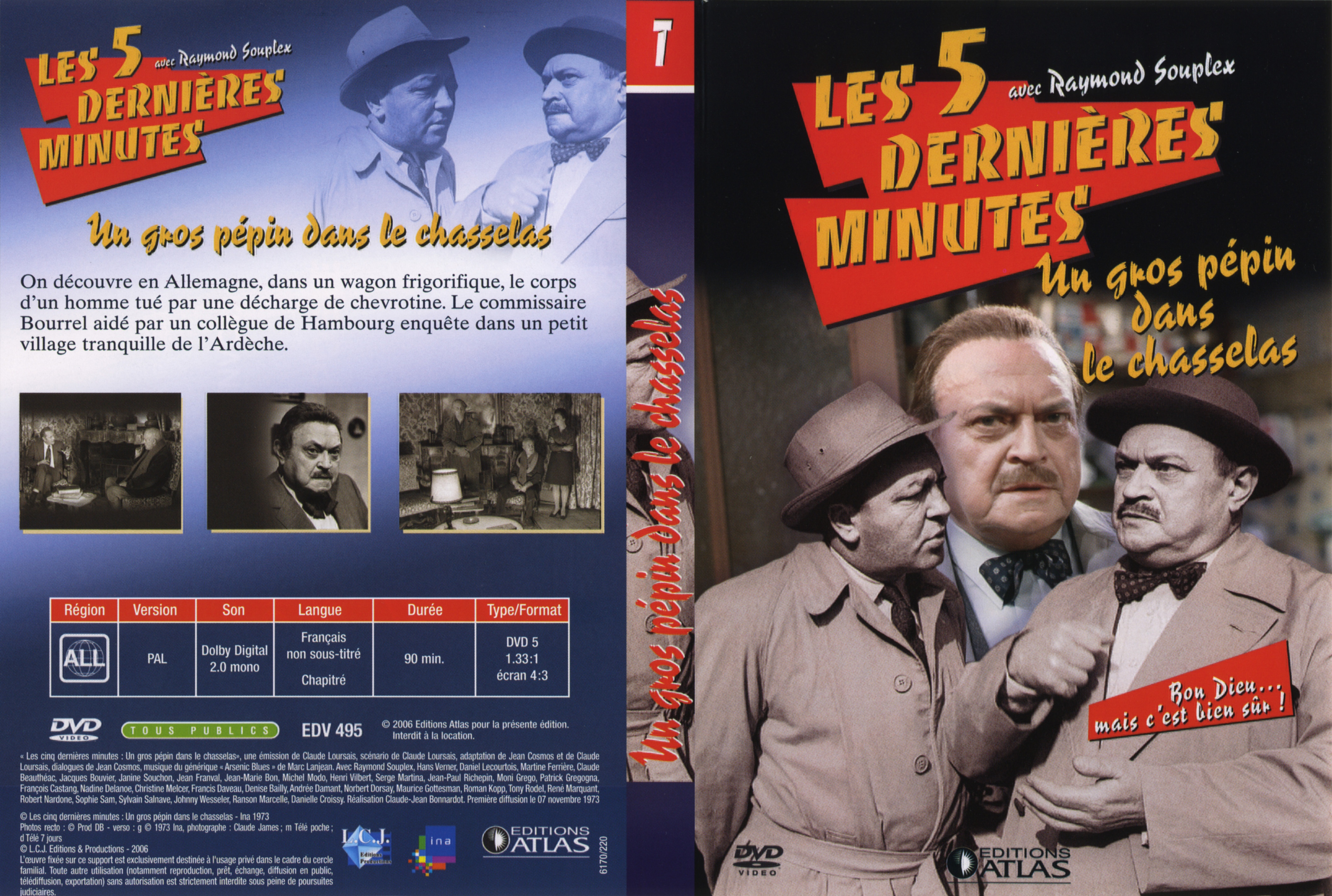 Jaquette DVD Les 5 dernieres minutes - Un gros pepin dans le chasselas