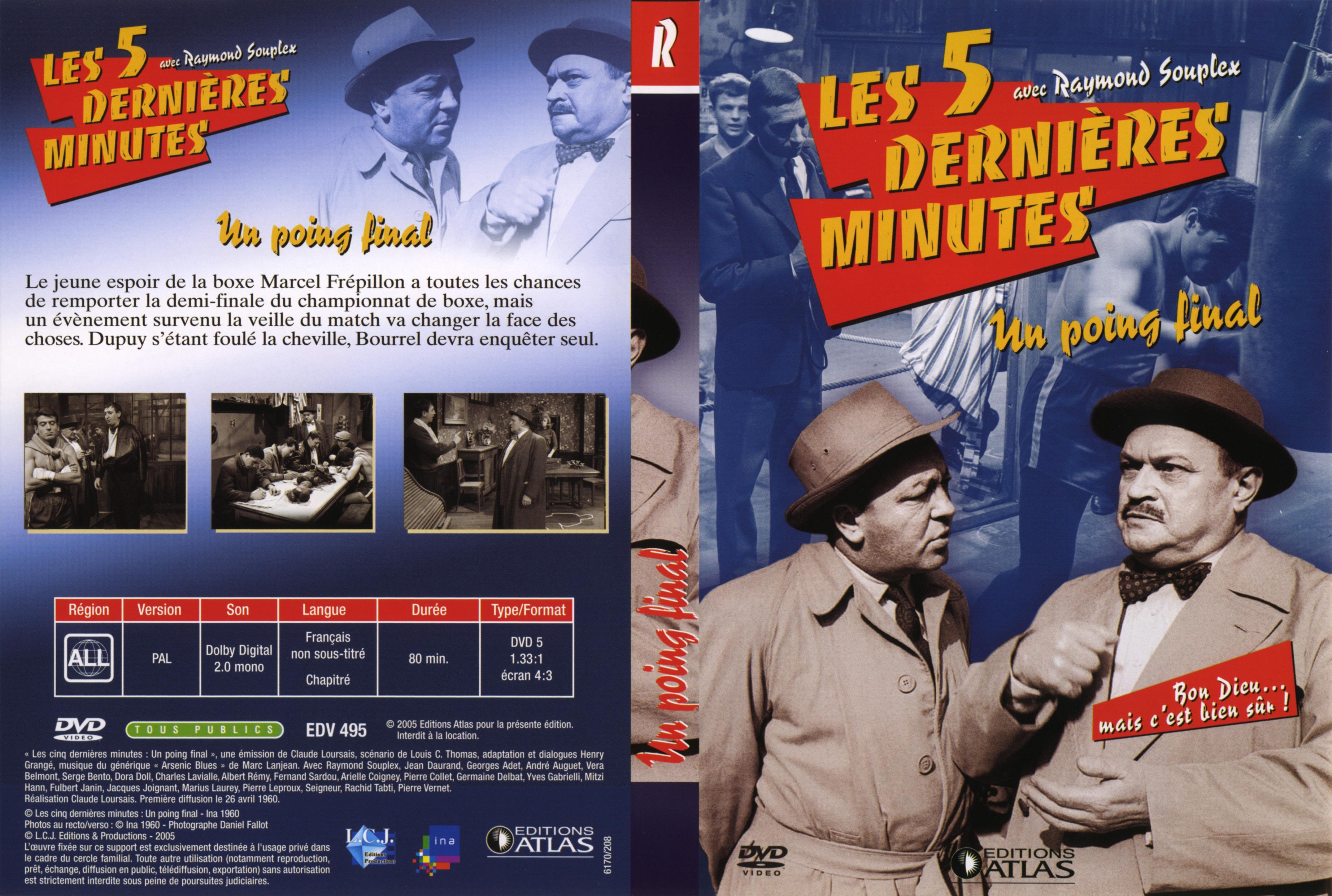 Jaquette DVD Les 5 dernieres minutes - Un poing final