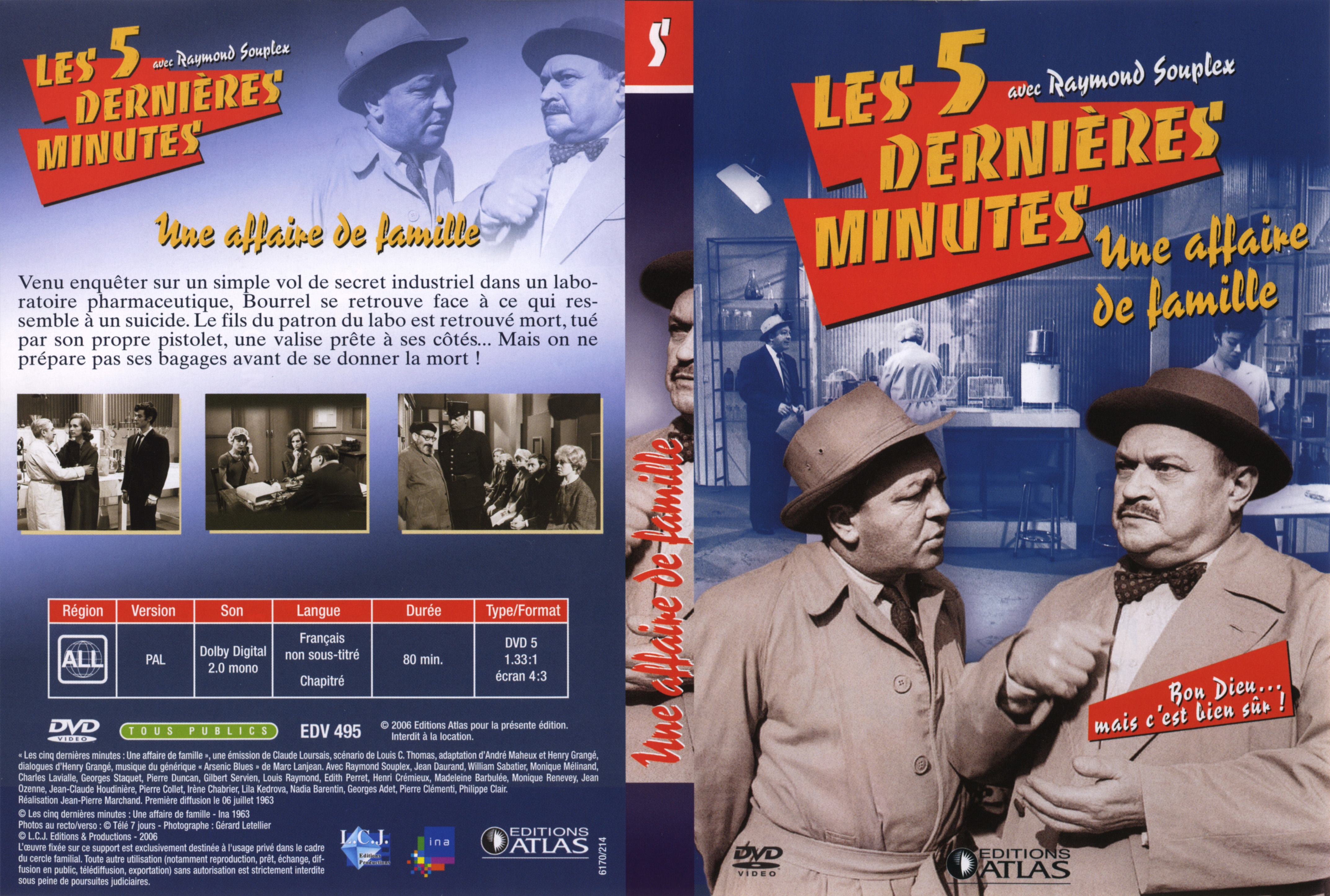 Jaquette DVD Les 5 dernieres minutes - Une affaire de famille