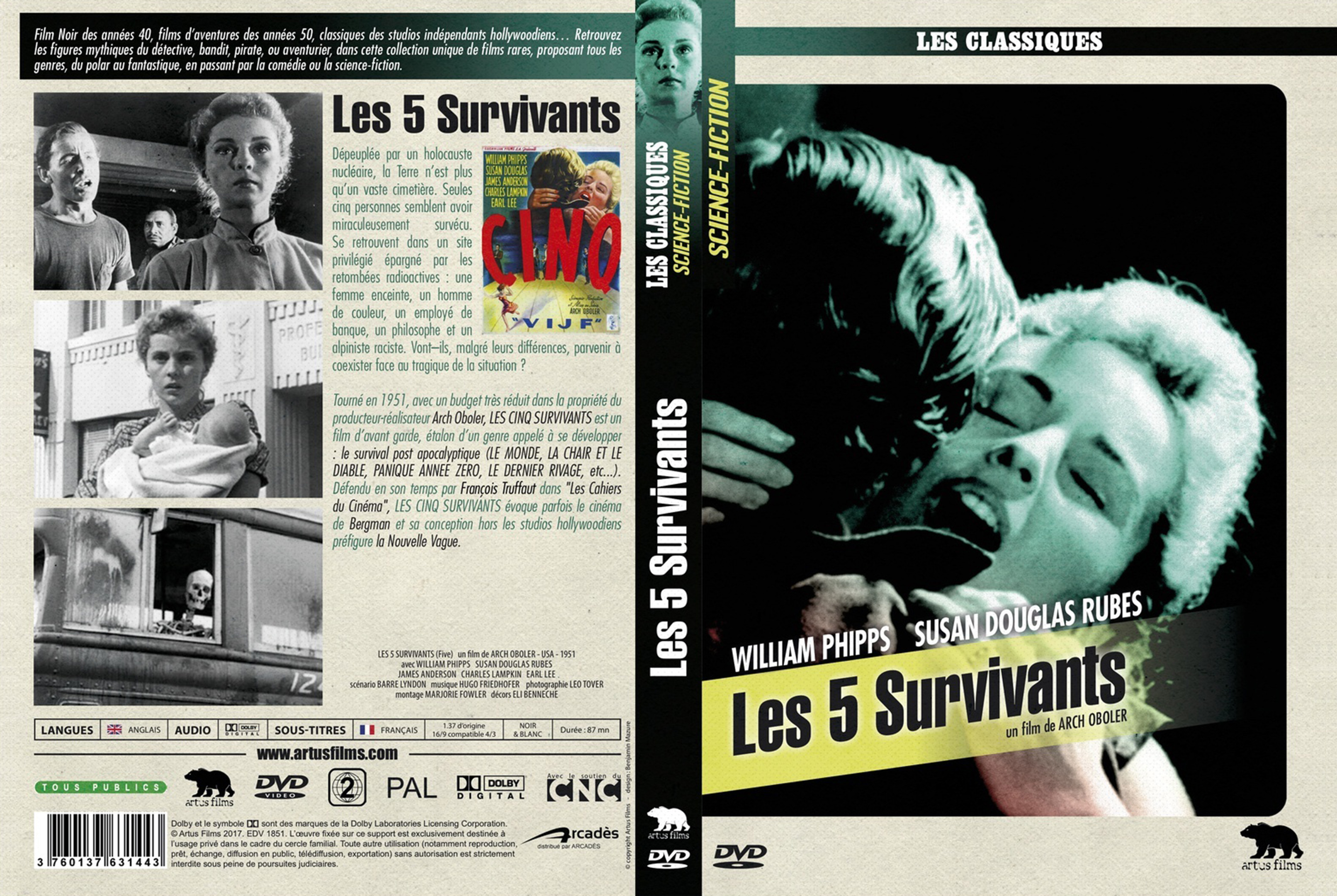 Jaquette DVD Les 5 survivants