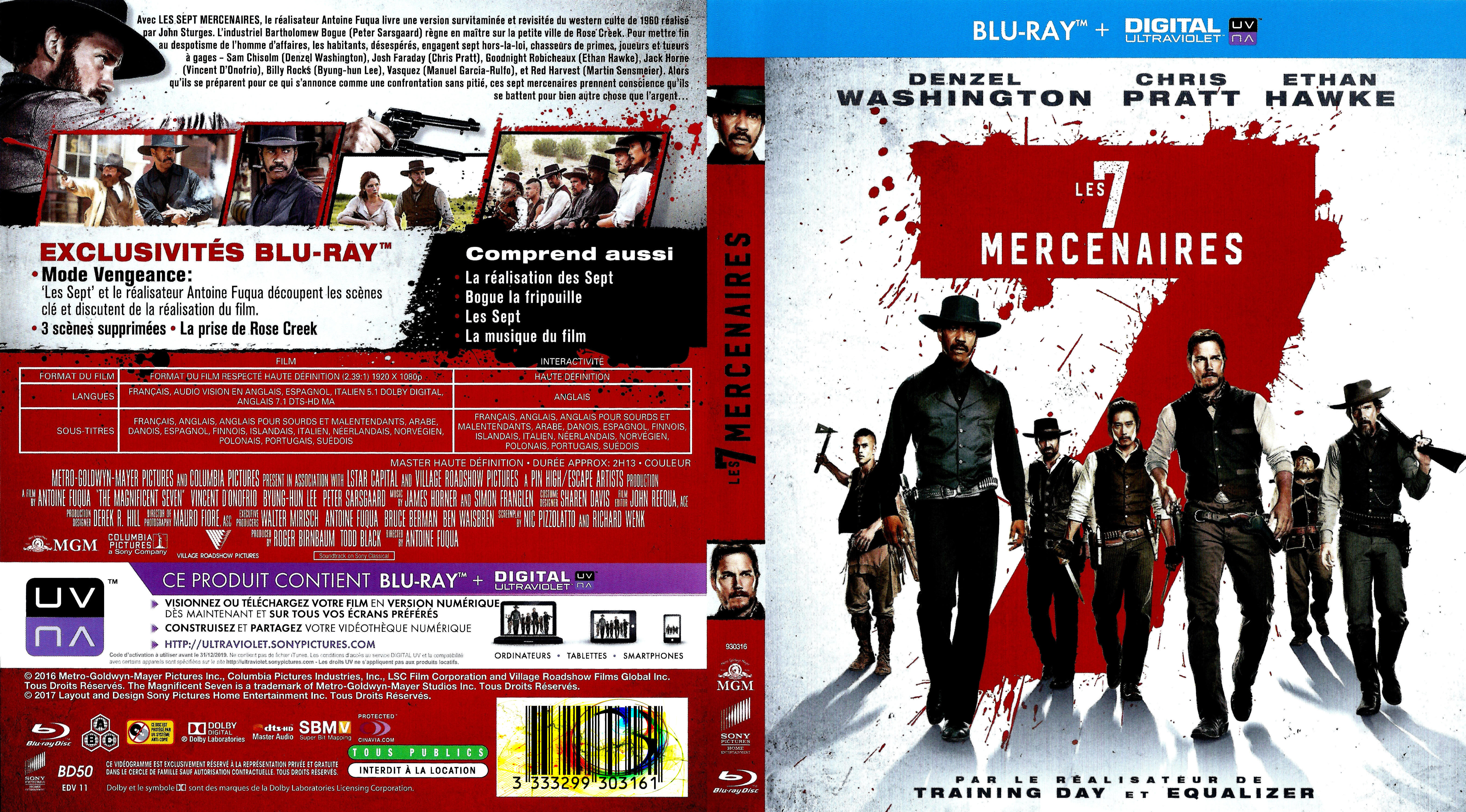 Jaquette DVD Les 7 Mercenaires (2016) (BLU-RAY)
