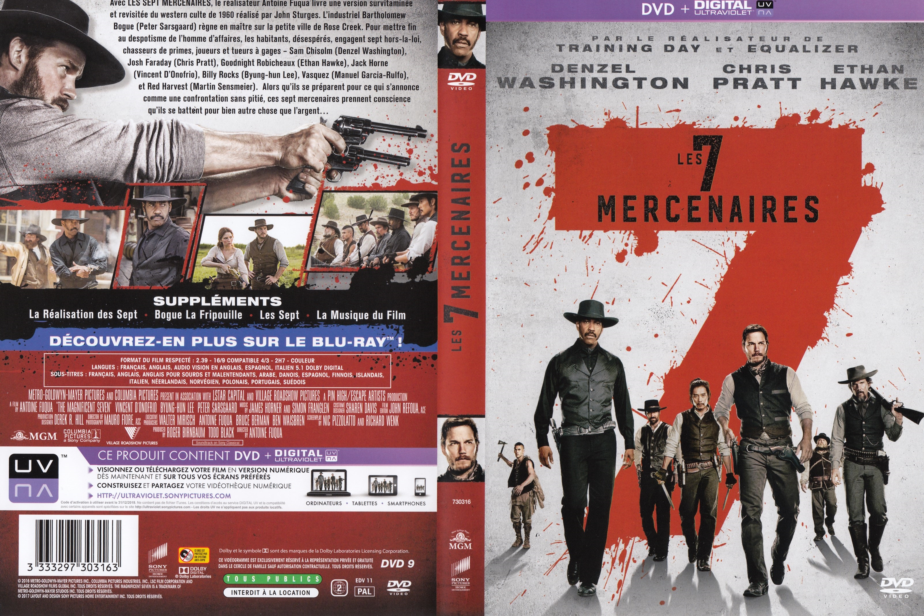 Jaquette DVD Les 7 mercenaires (2016)