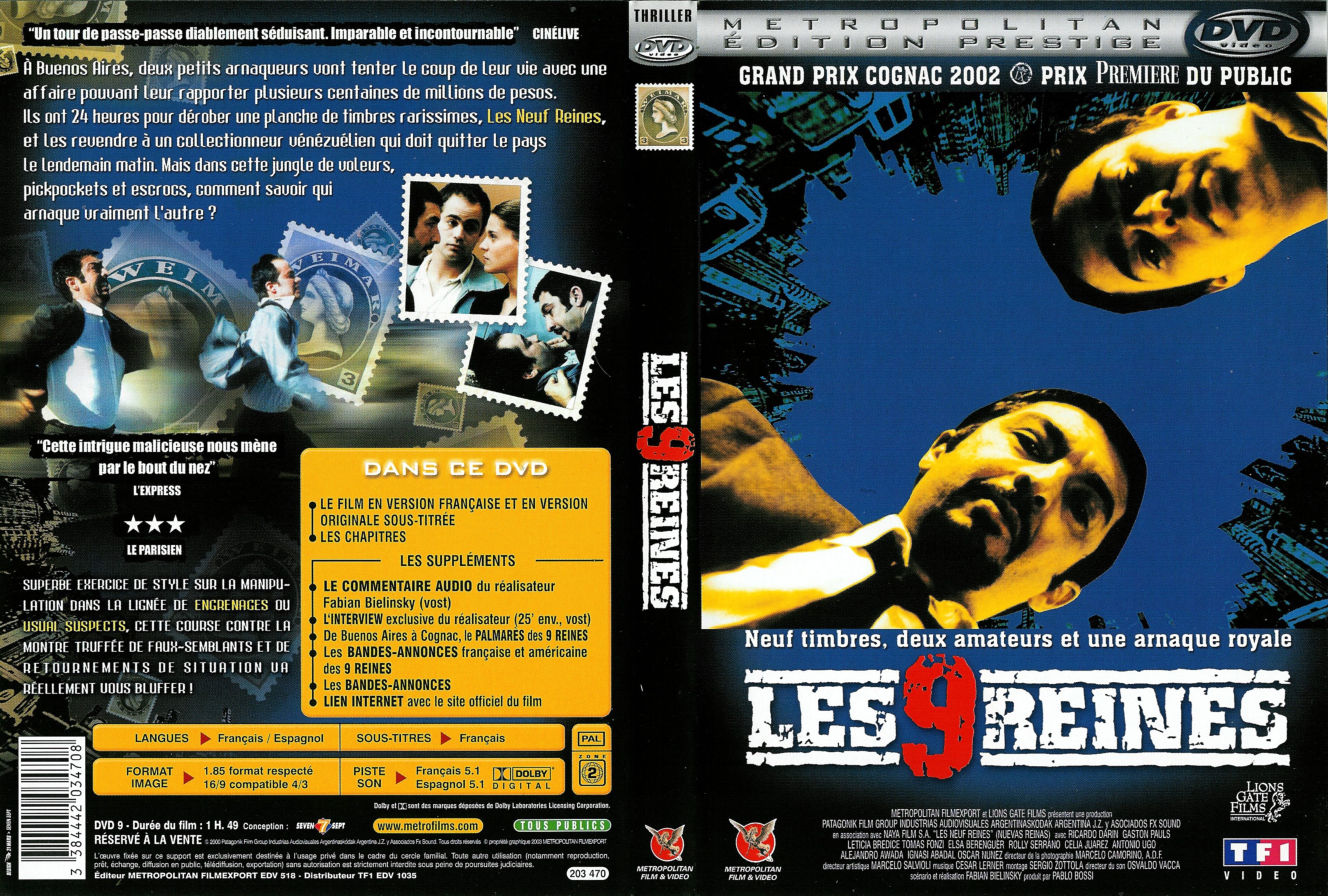 Jaquette DVD Les 9 reines