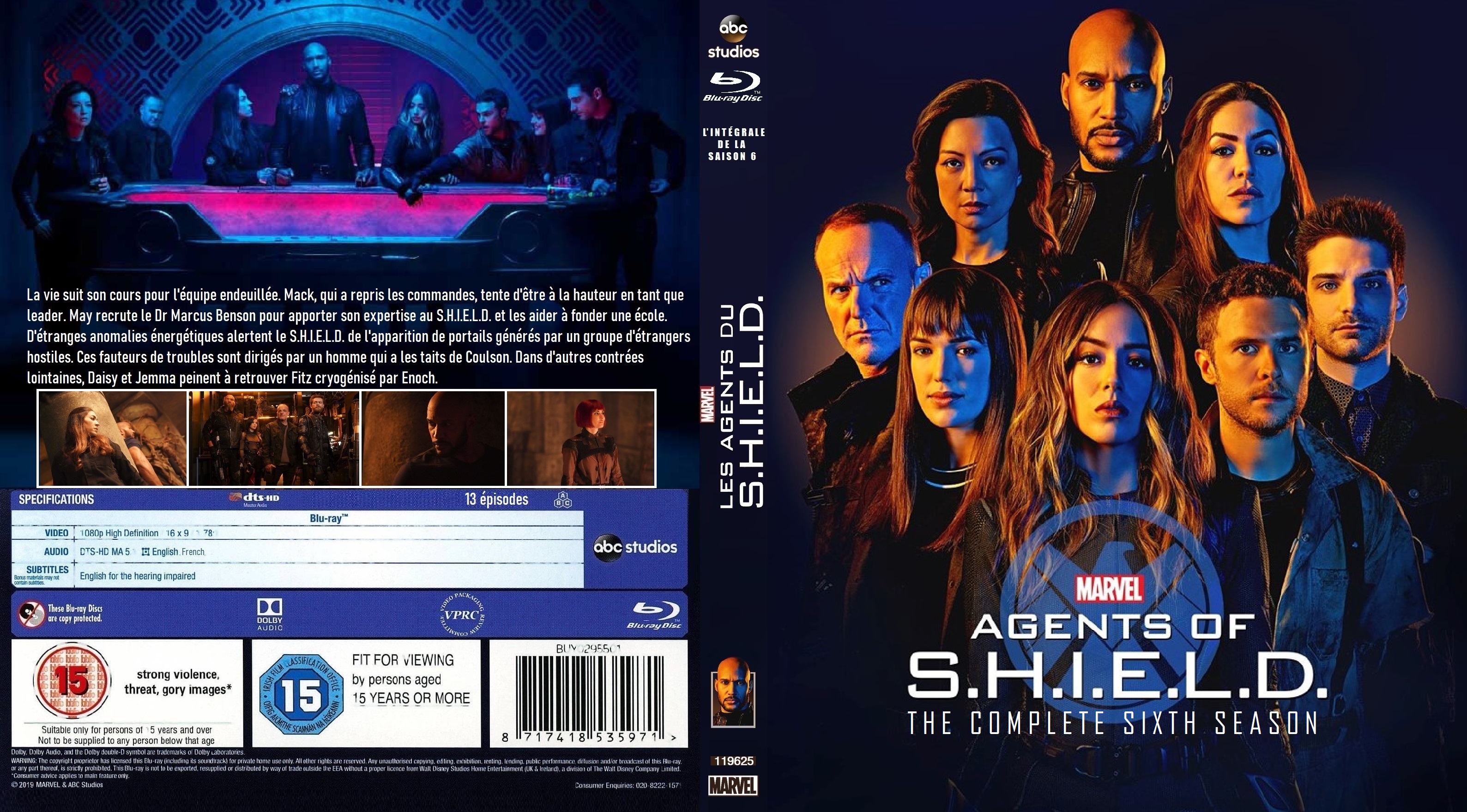Jaquette DVD Les Agents du SHIELD Saison 6 custom (BLU-RAY) v2