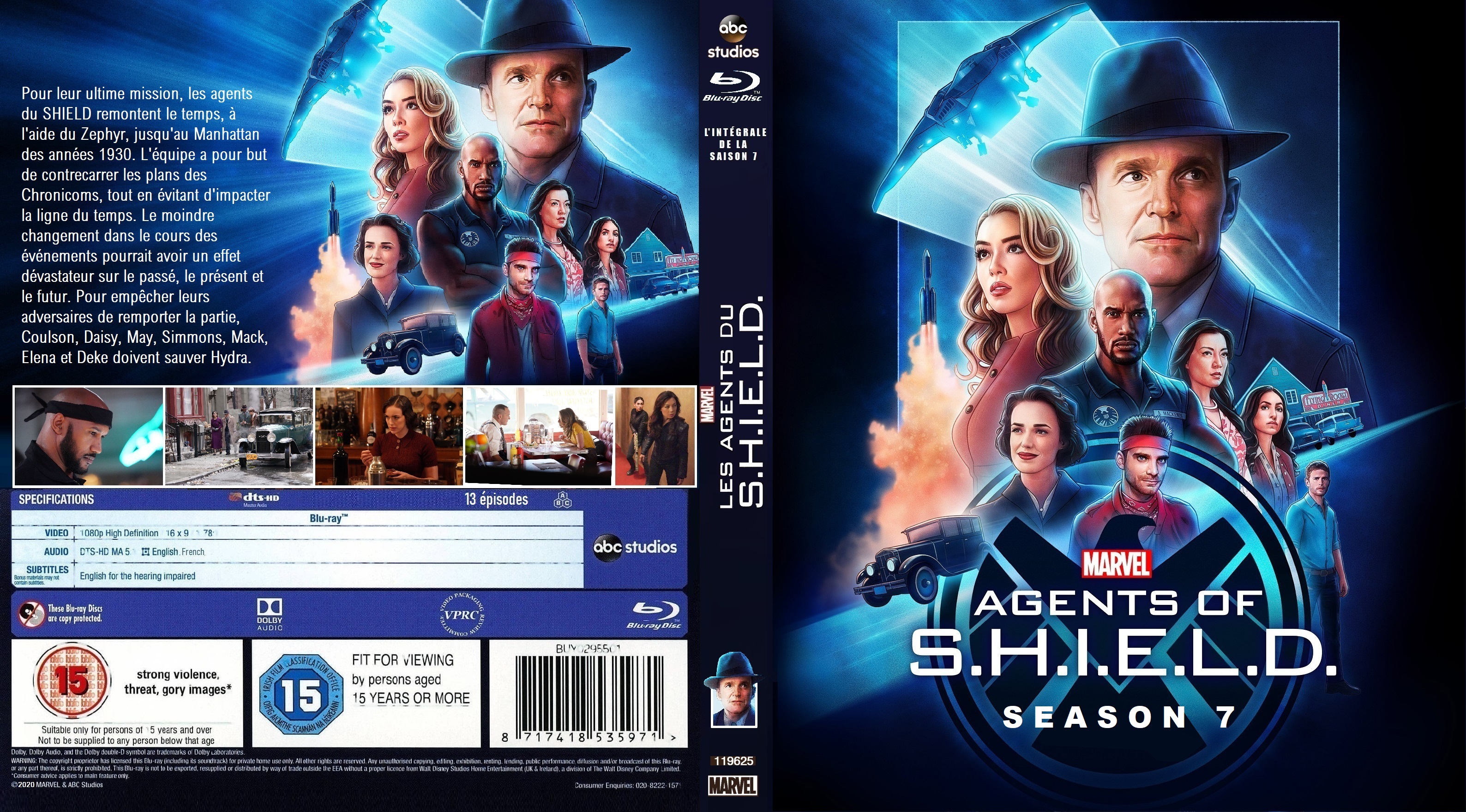 Jaquette DVD Les Agents du SHIELD Saison 7 custom  BLU RAY