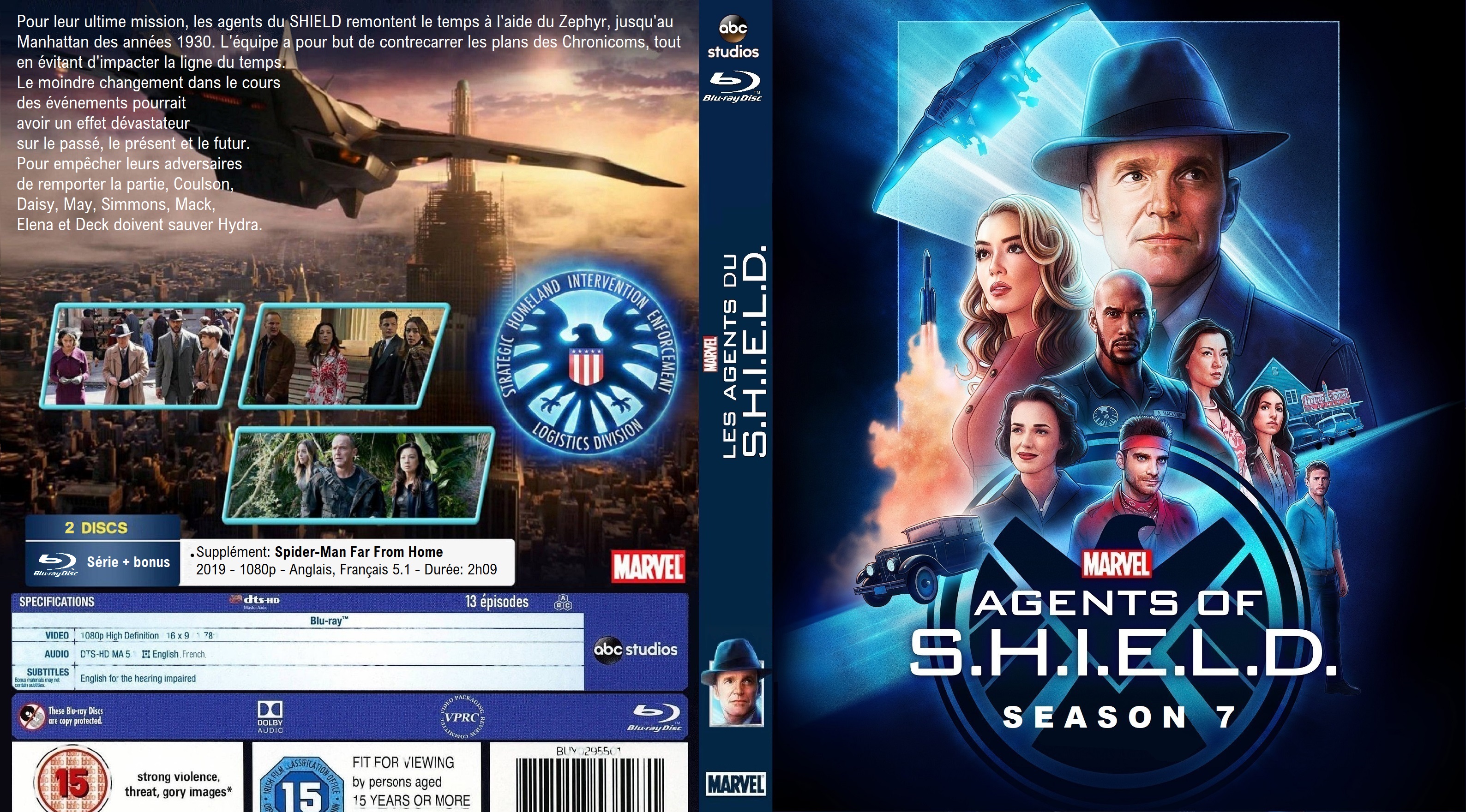 Jaquette DVD Les Agents du SHIELD Saison 7 custom (BLU-RAY) v2