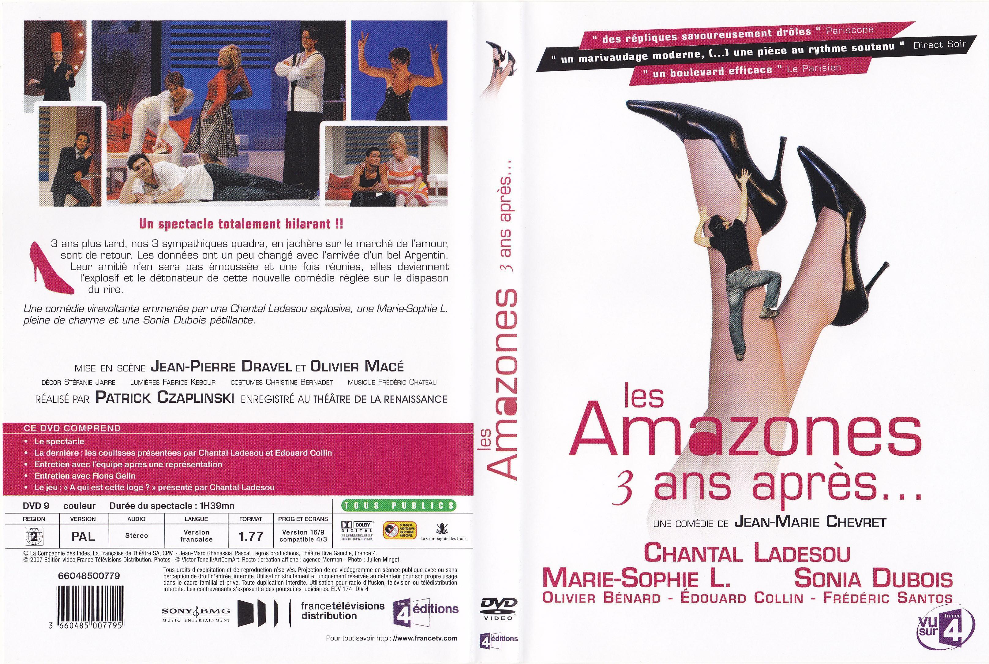 Jaquette DVD Les Amazones 3 Ans Aprs
