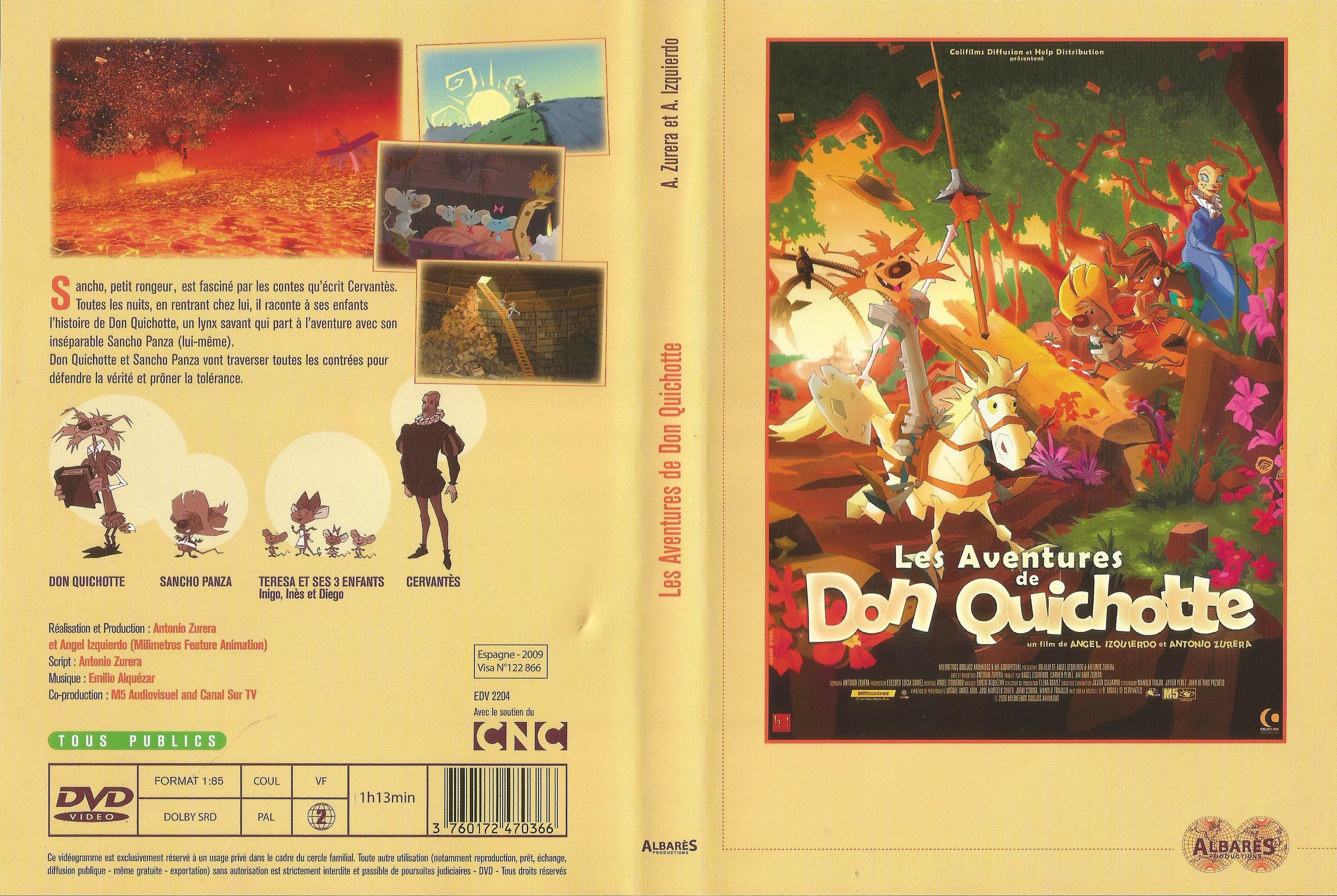 Jaquette DVD Les Aventures de Don Quichotte