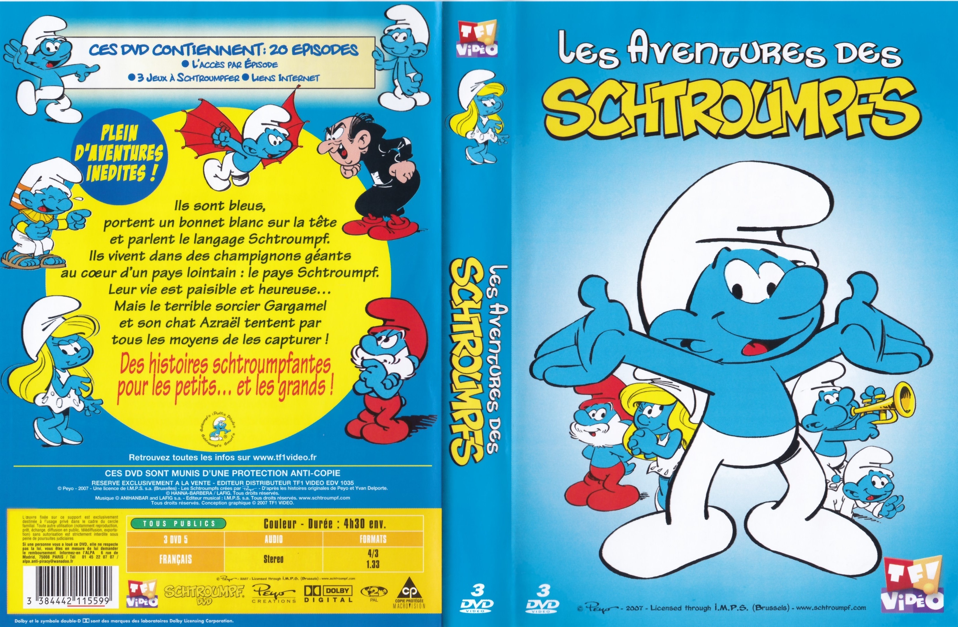 Jaquette DVD Les Aventures des Schtroumpfs