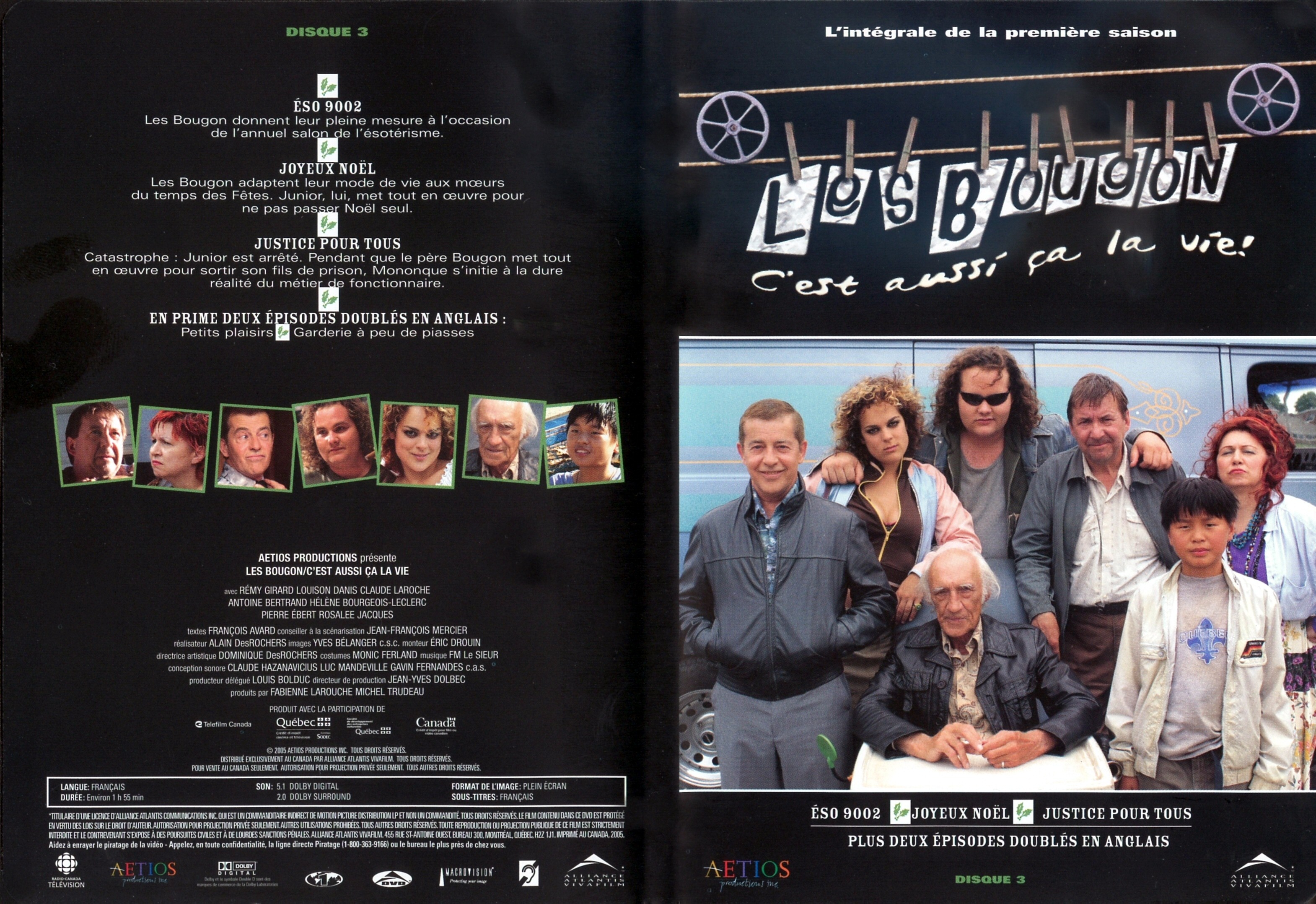 Jaquette DVD Les Bougon saison 1 DVD 3