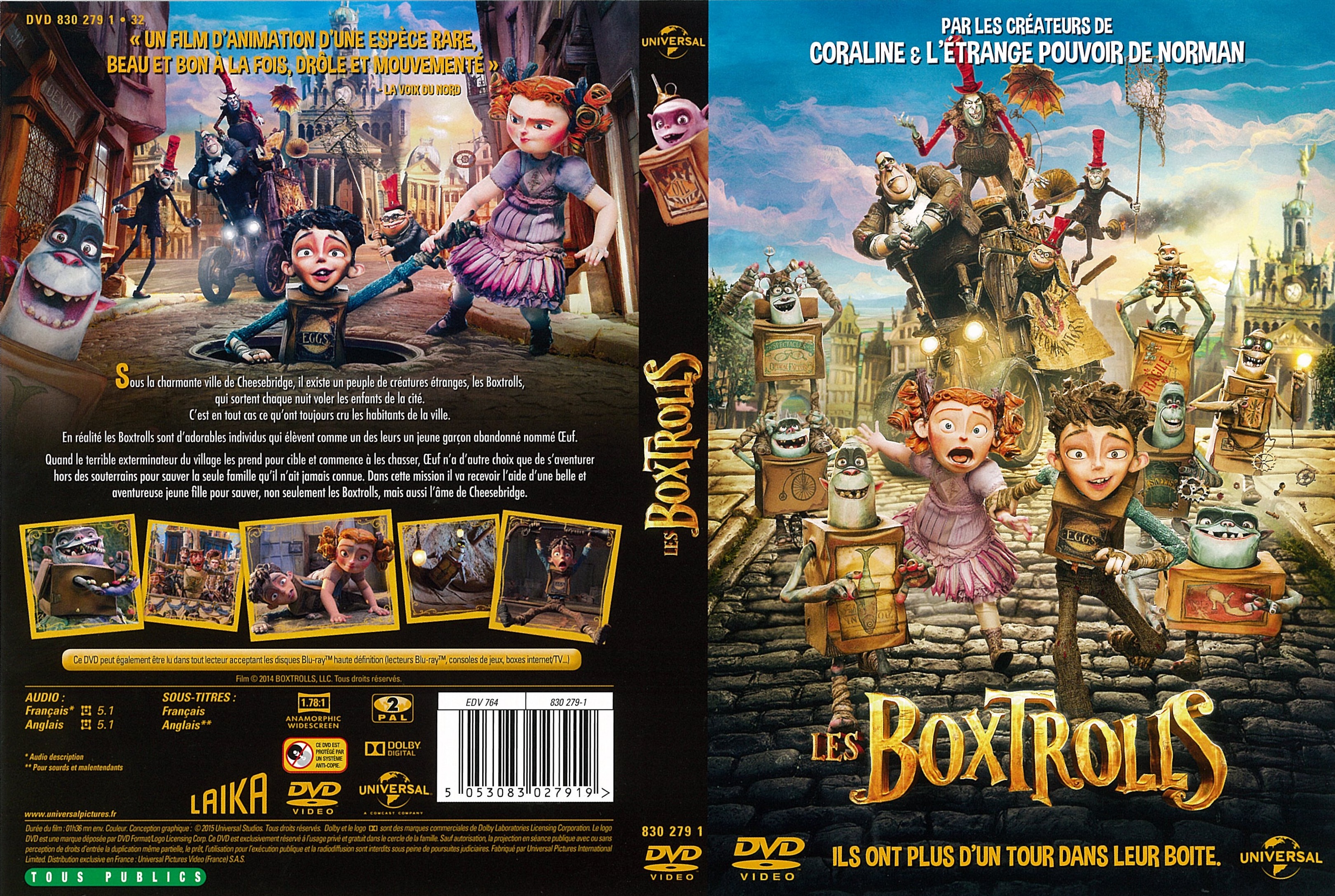 Jaquette DVD Les Boxtrolls