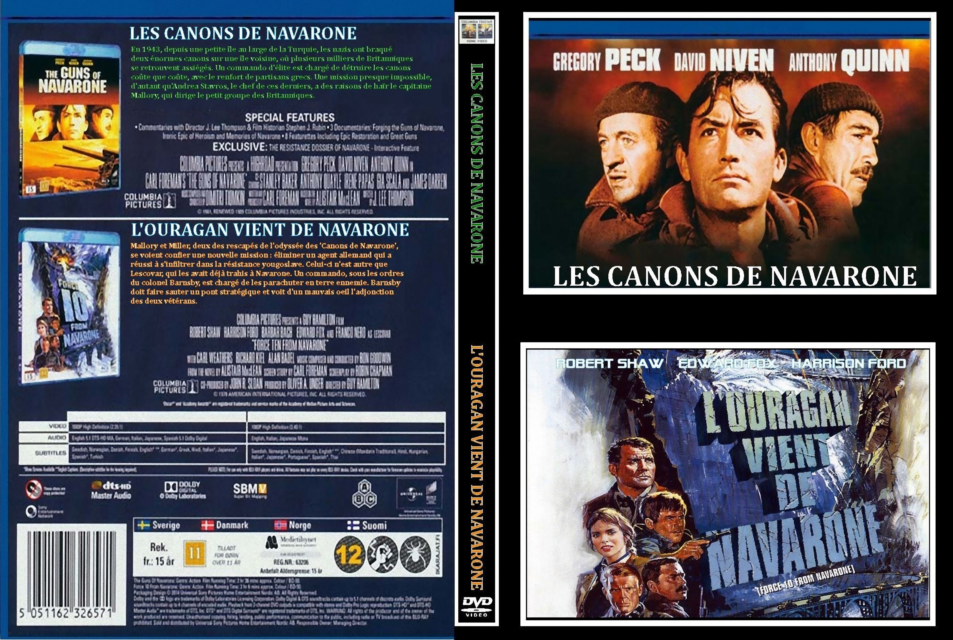 Jaquette DVD Les Canons De Navarone - L-Ouragan Vient De Navarone custom v2