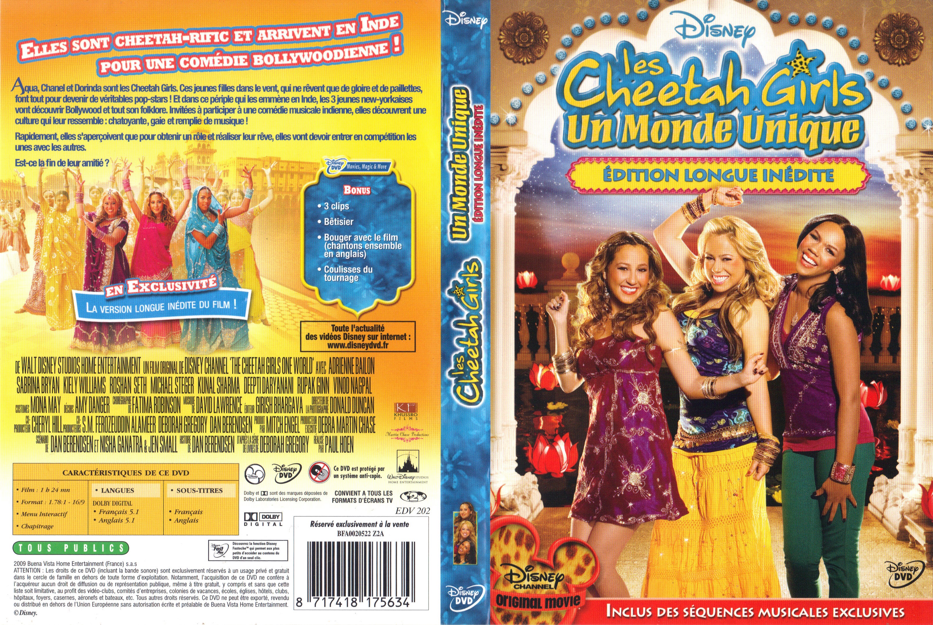 Jaquette DVD Les Cheetah Girls - Un Monde Unique v2