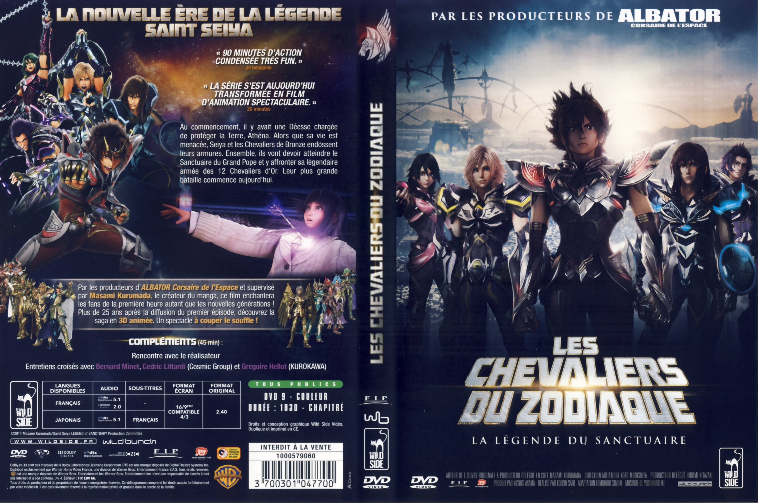 Jaquette DVD Les Chevaliers du Zodiaque (2014)