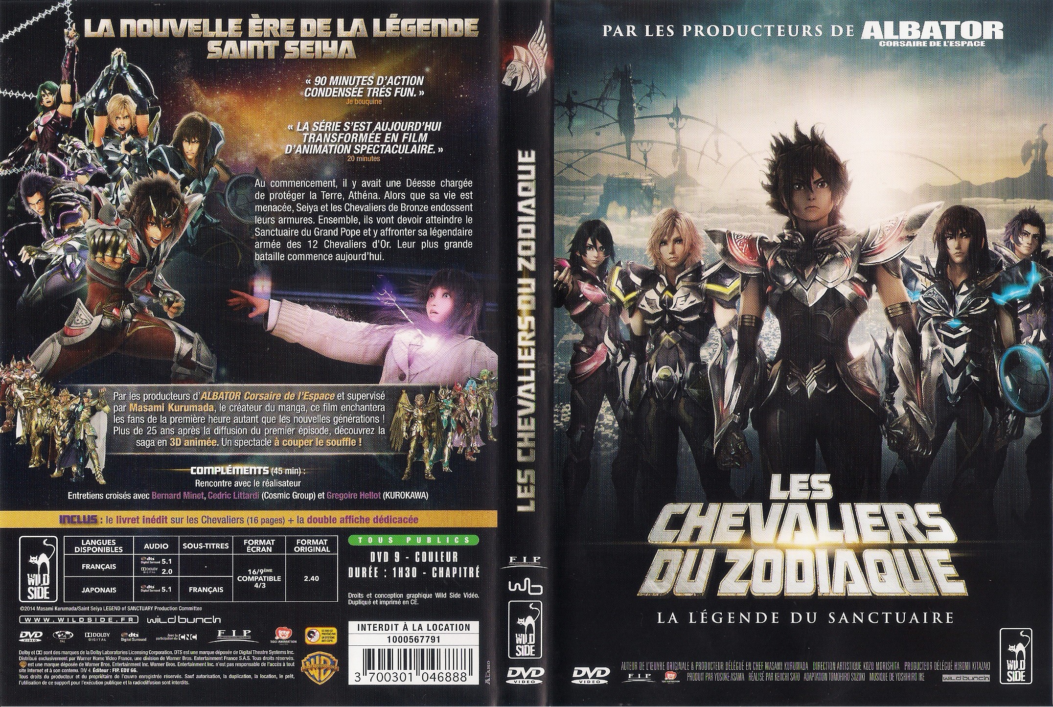 Jaquette DVD Les Chevaliers du Zodiaque (2014) v2