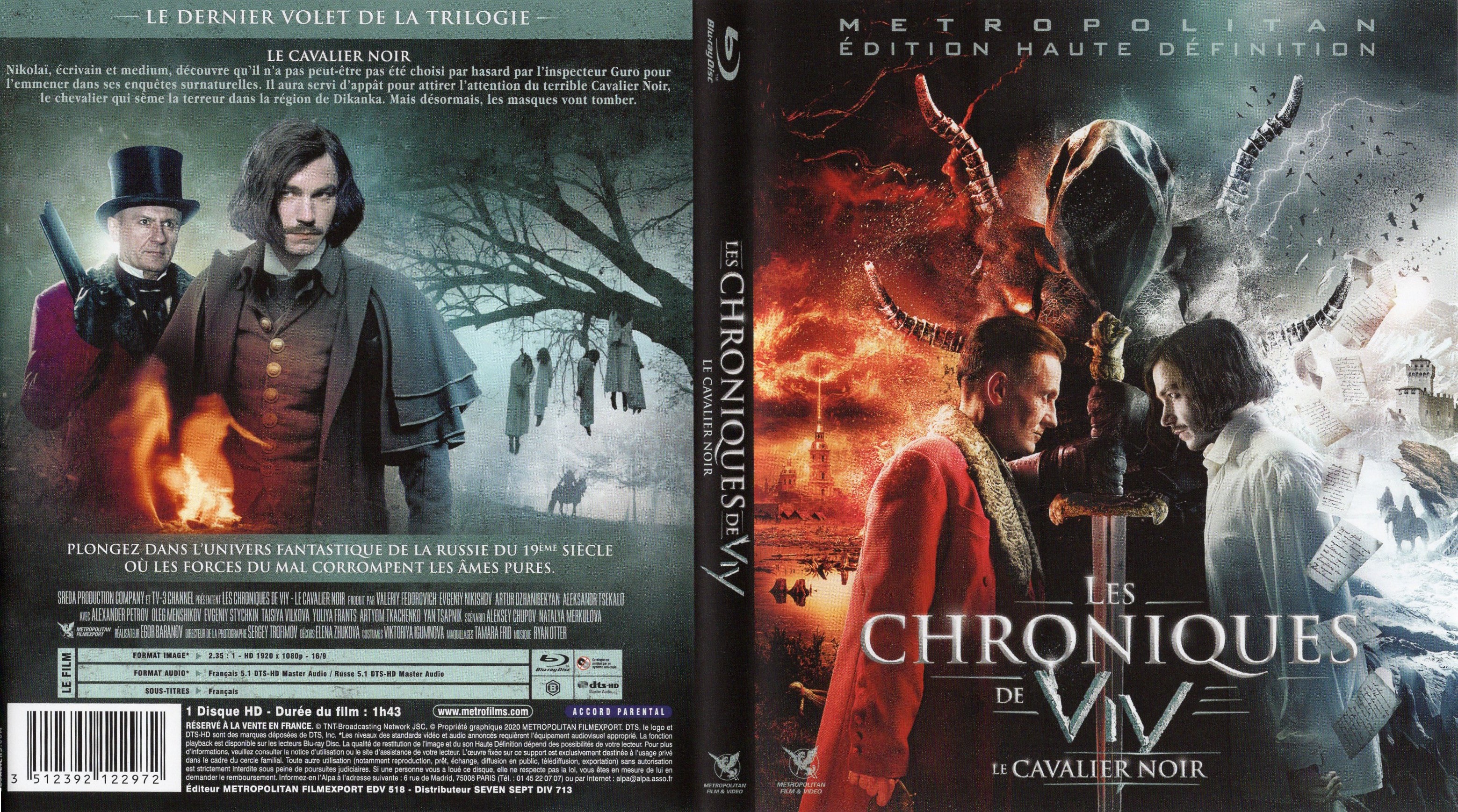 Jaquette DVD Les Chroniques de Viy Le cavalier noir (BLU-RAY)