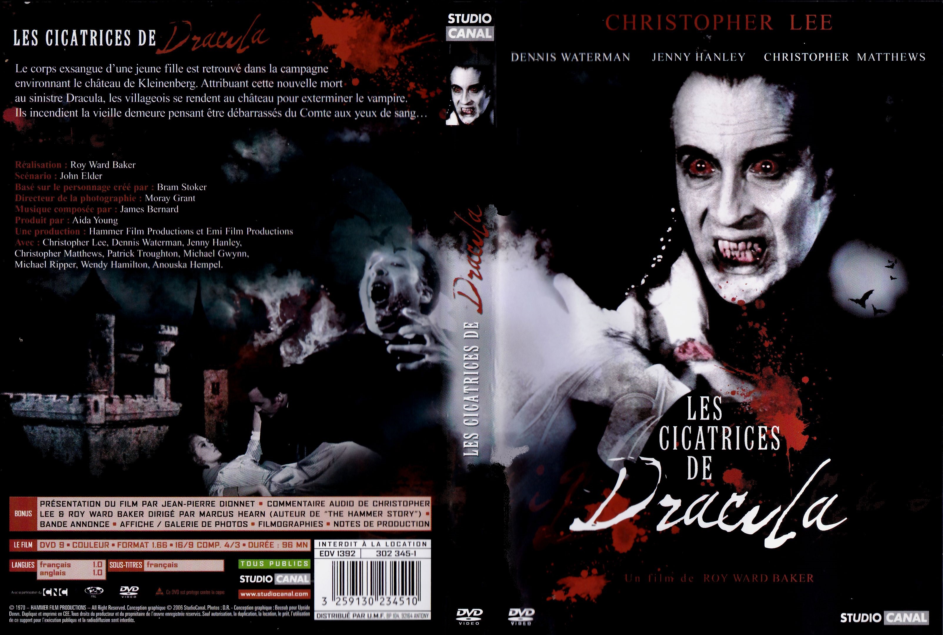 Jaquette DVD Les Cicatrices de Dracula