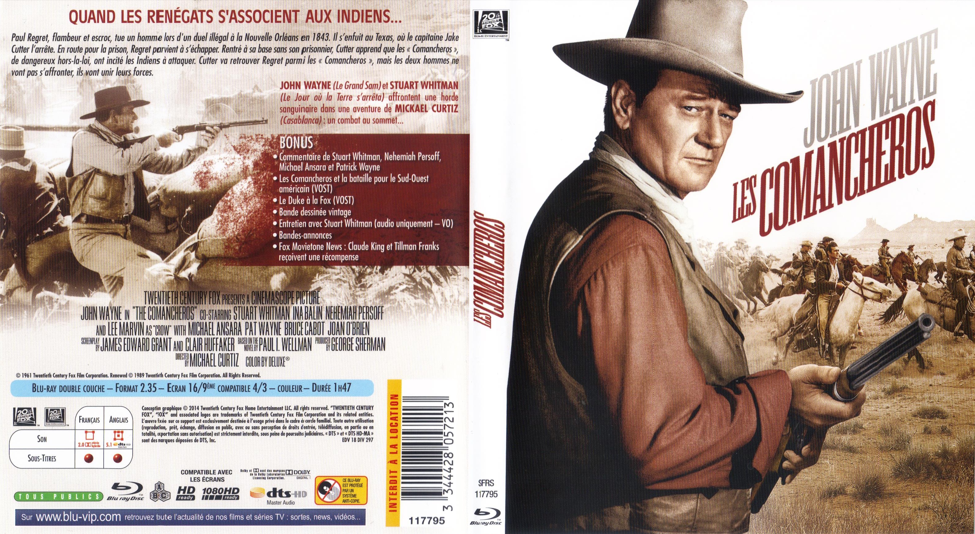 Jaquette DVD Les Comancheros (BLU-RAY)