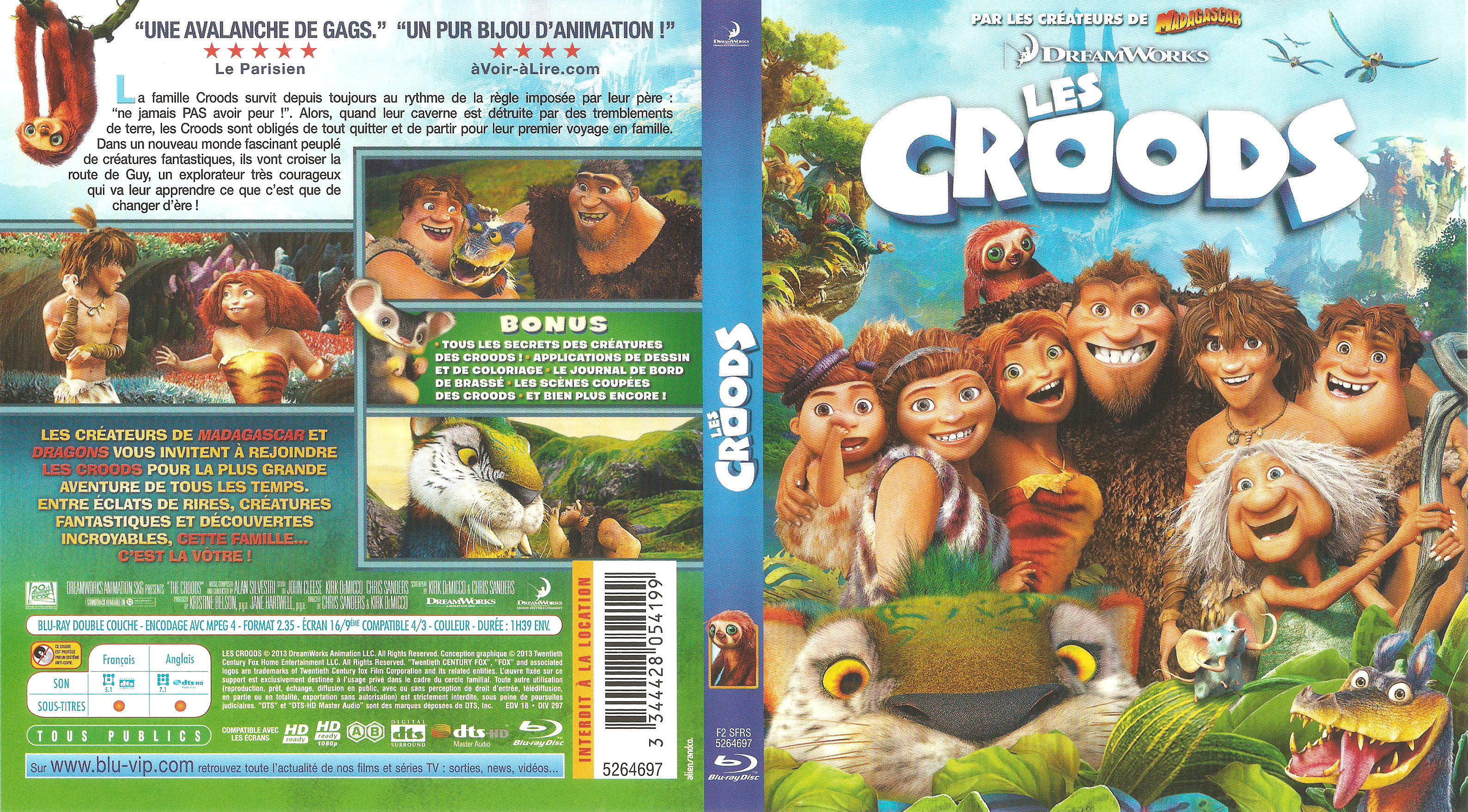 Jaquette DVD Les Croods (BLU-RAY)