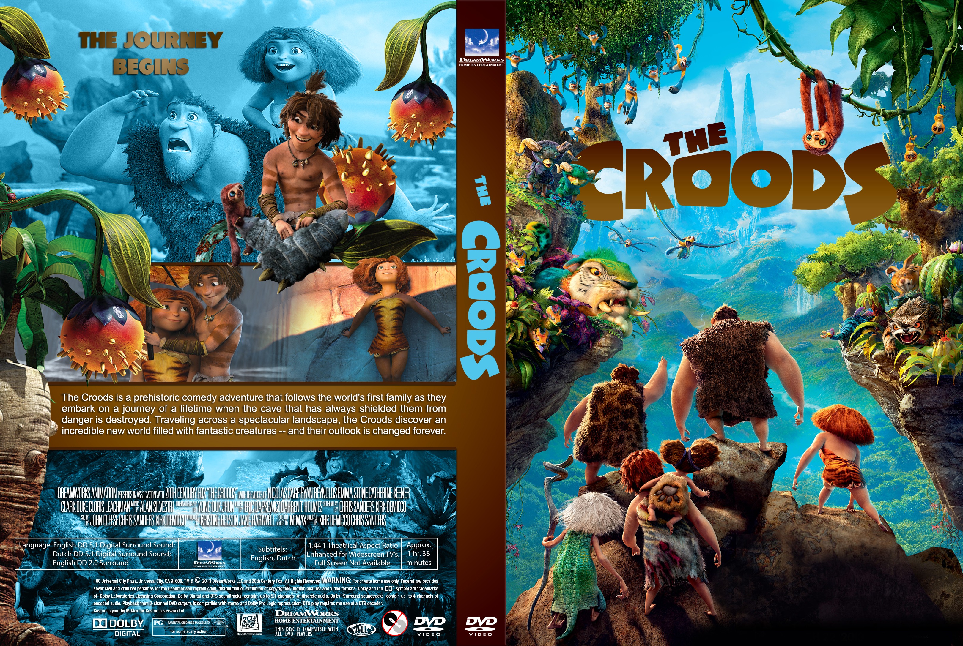 Jaquette DVD Les Croods custom