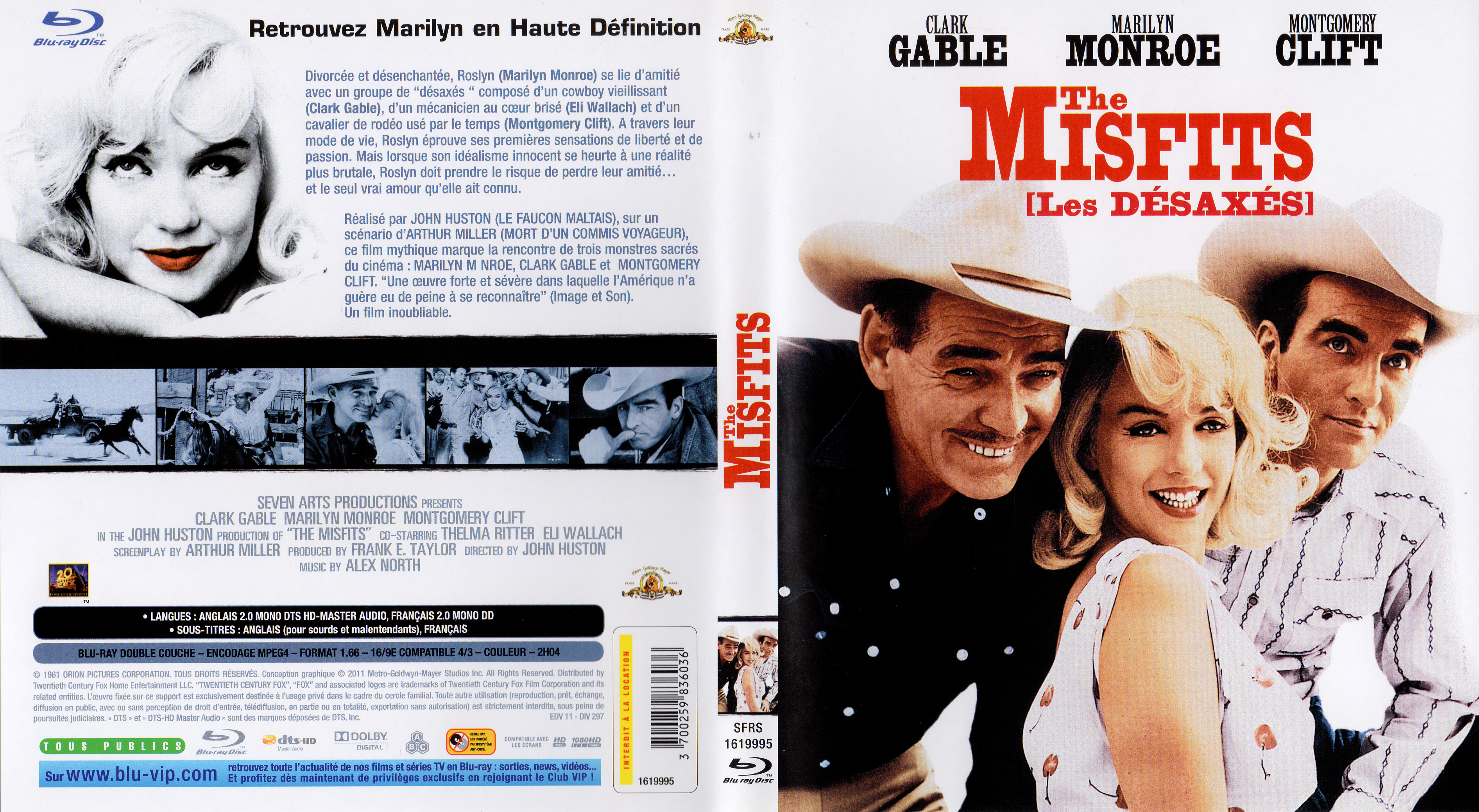 Jaquette DVD Les Desaxs - The Misfits (BLU-RAY)