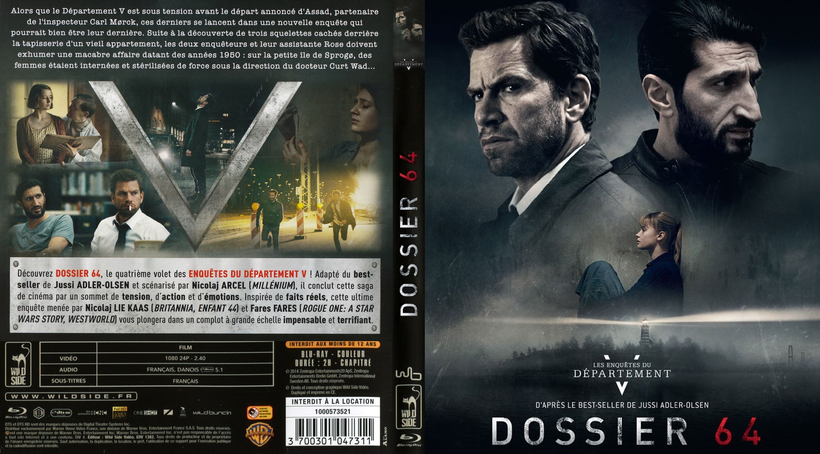 Jaquette DVD Les Enquetes du Departement V - Dossier 64 (BLU-RAY)