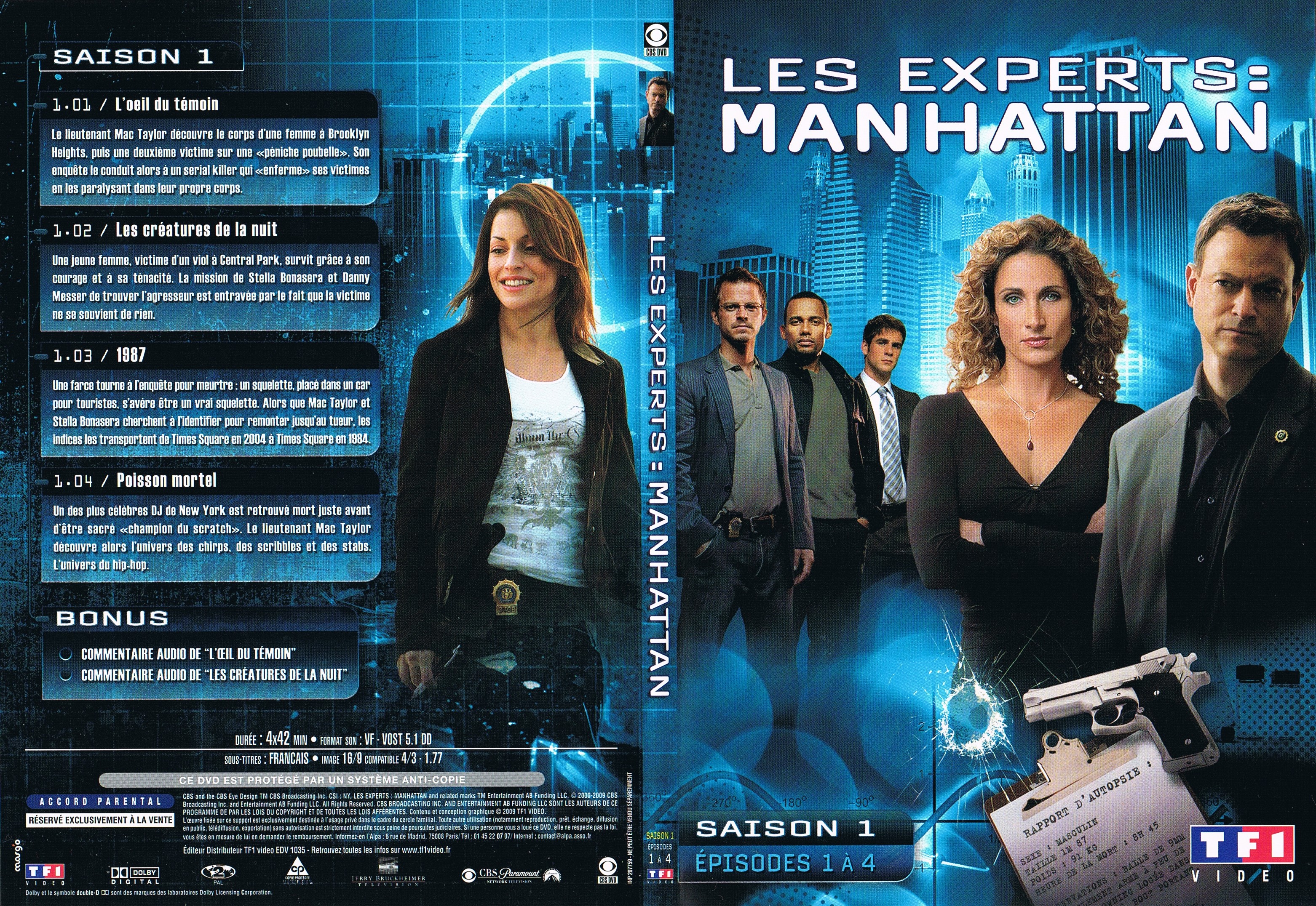 Jaquette DVD Les Experts Manhattan Saison 1 Ep 01  04