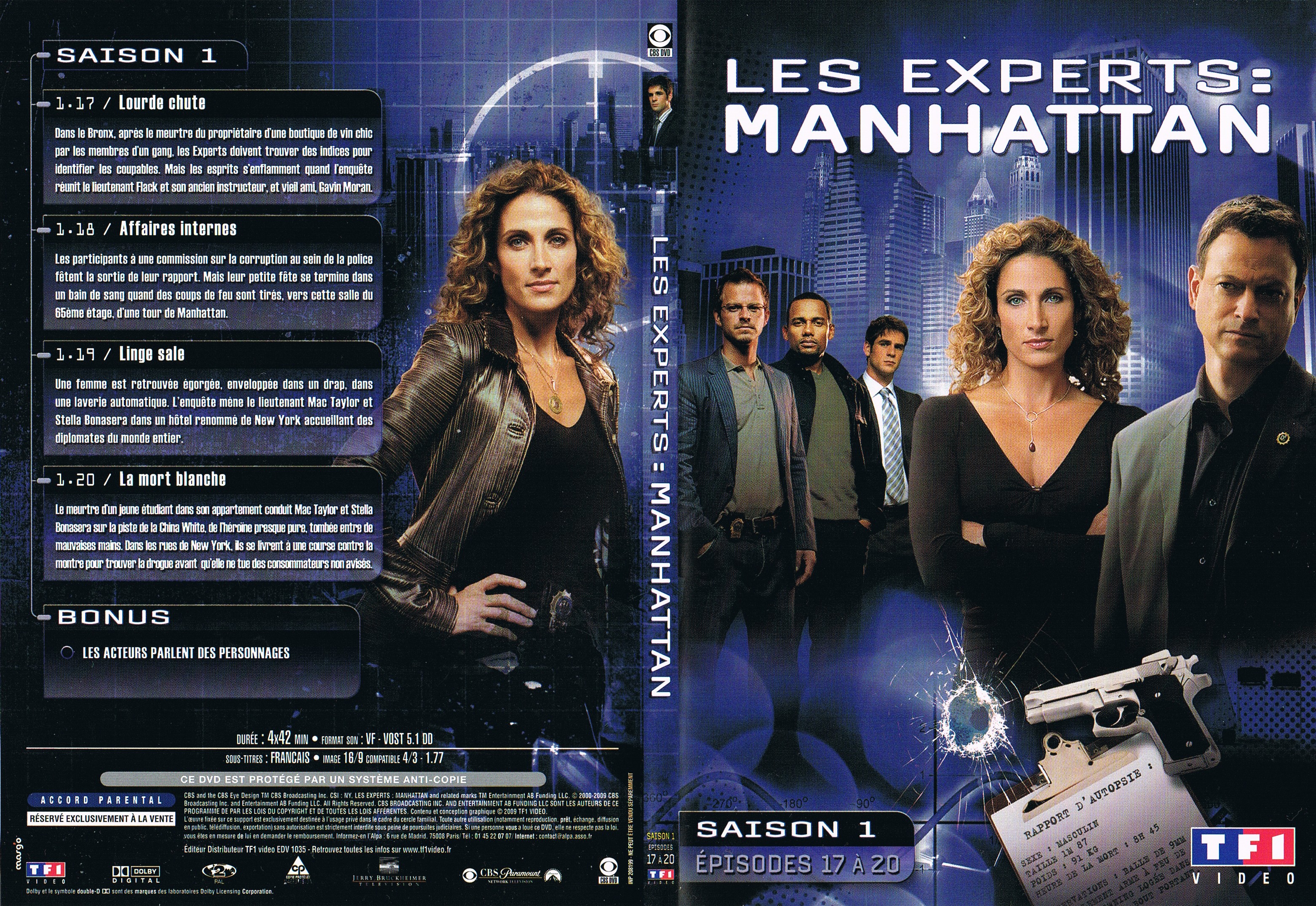 Jaquette DVD Les Experts Manhattan Saison 1 Ep 17  20