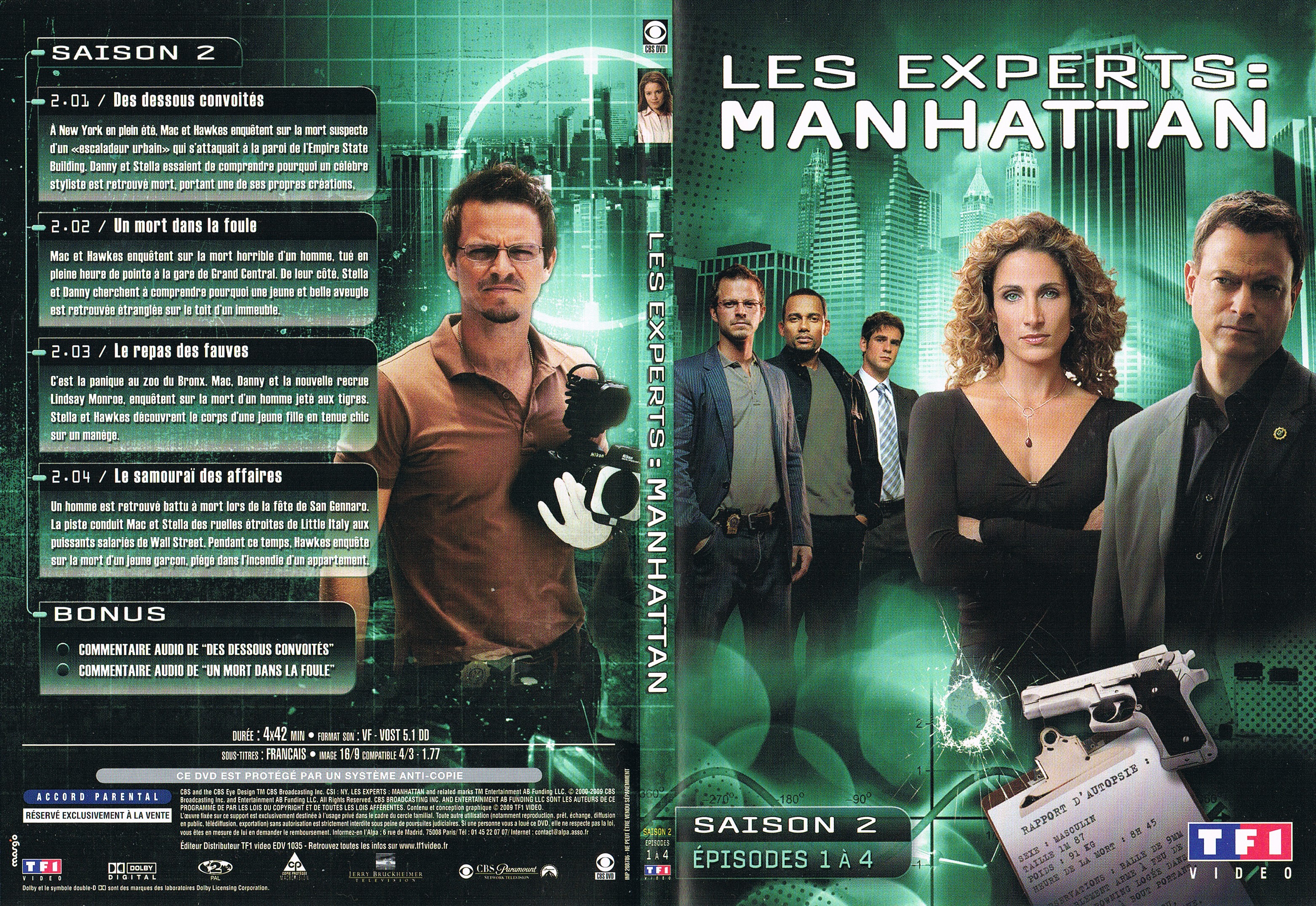 Jaquette DVD Les Experts Manhattan Saison 2 Ep 01  04
