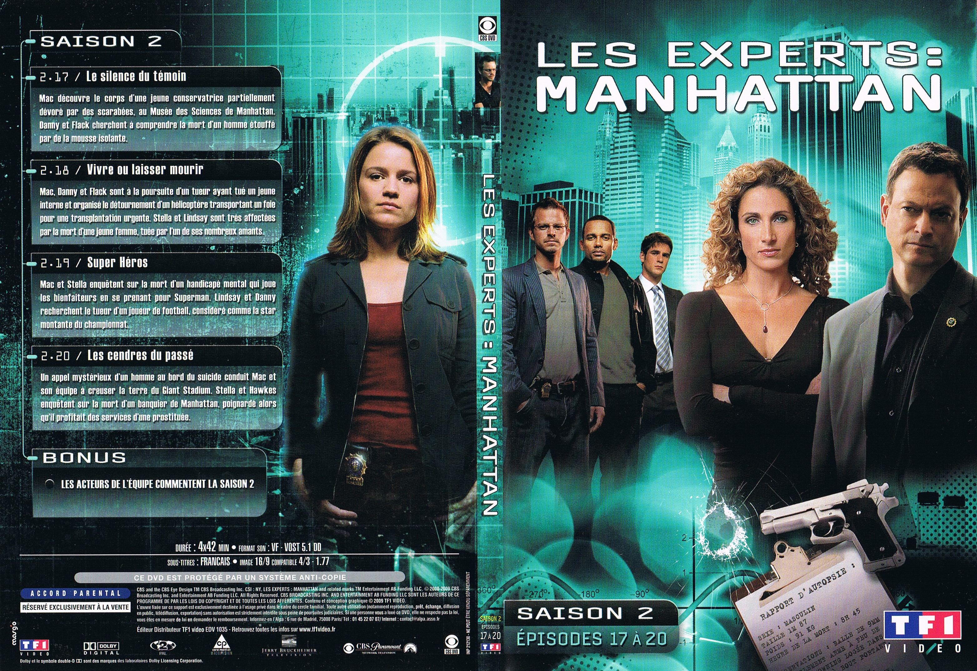 Jaquette DVD Les Experts Manhattan Saison 2 Ep 17  20