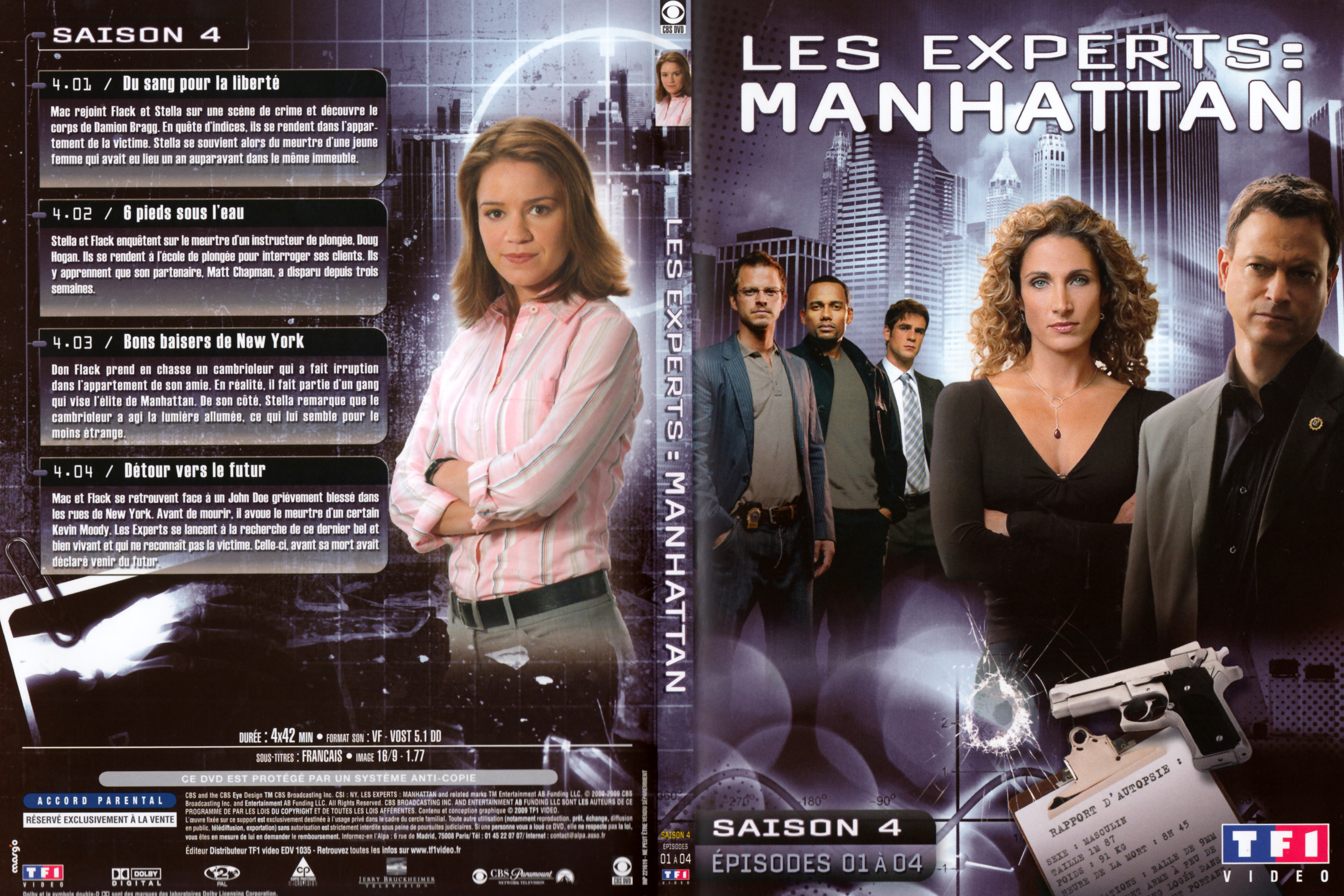 Jaquette DVD Les Experts Manhattan Saison 4 DVD 1