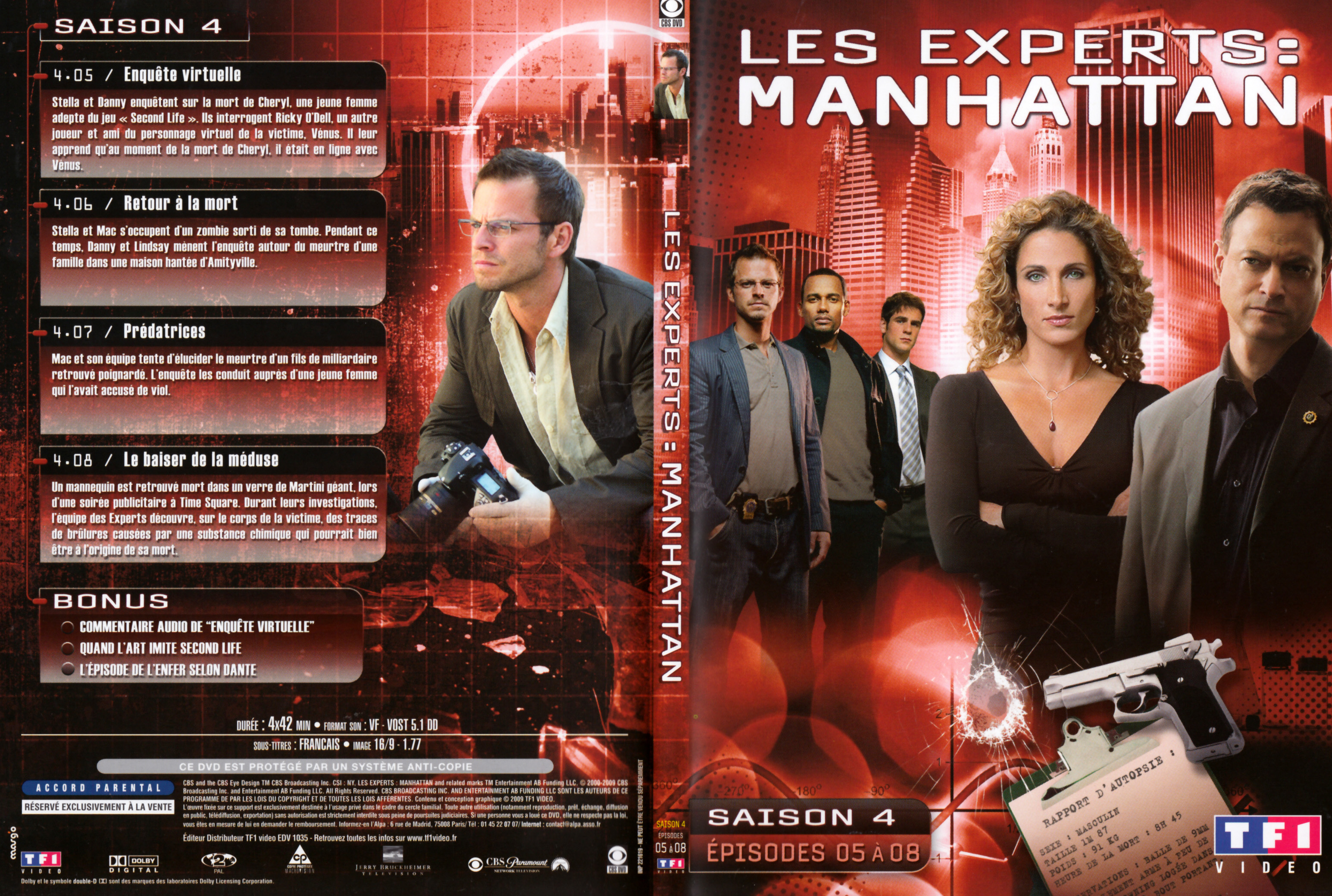 Jaquette DVD Les Experts Manhattan Saison 4 DVD 2