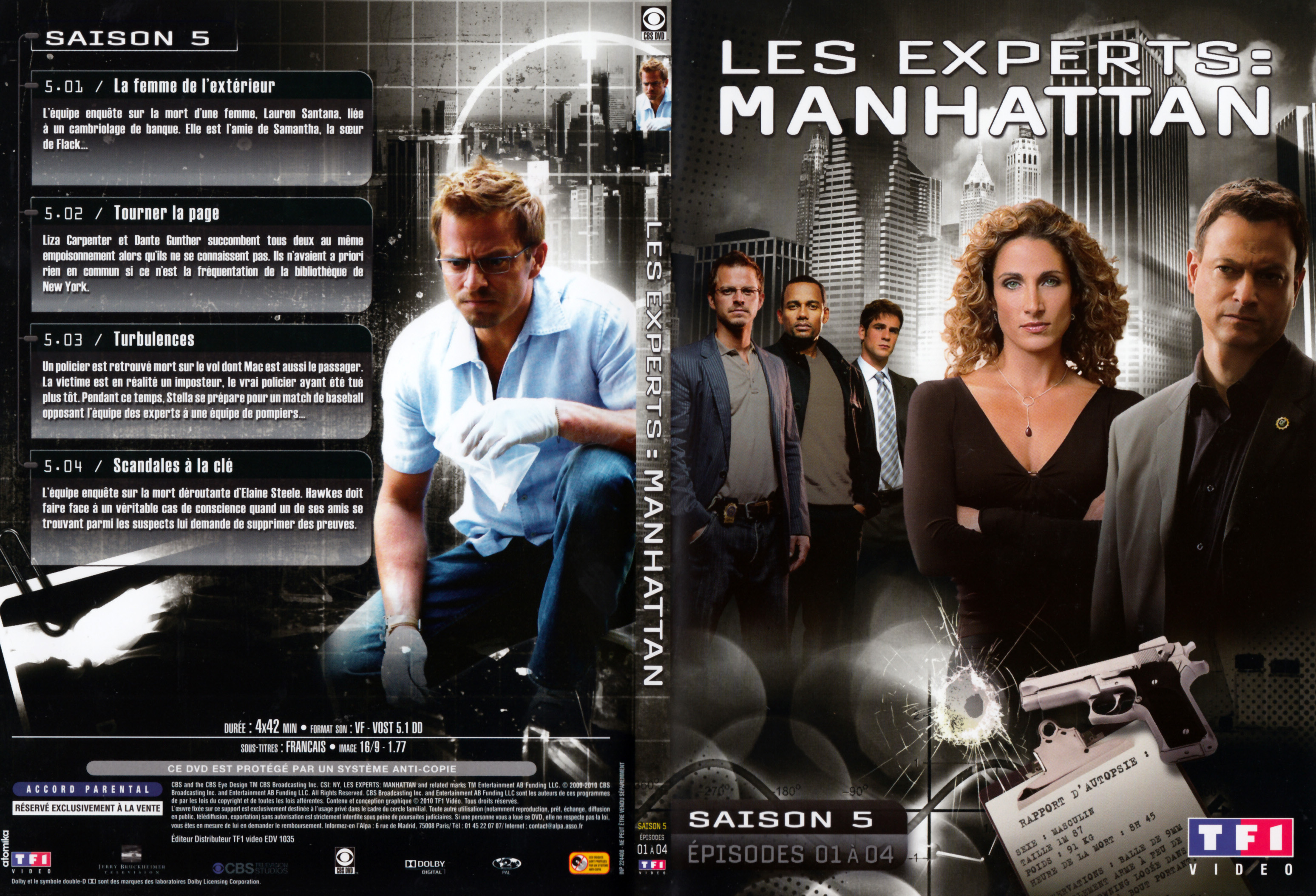 Jaquette DVD Les Experts Manhattan Saison 5 DVD 1