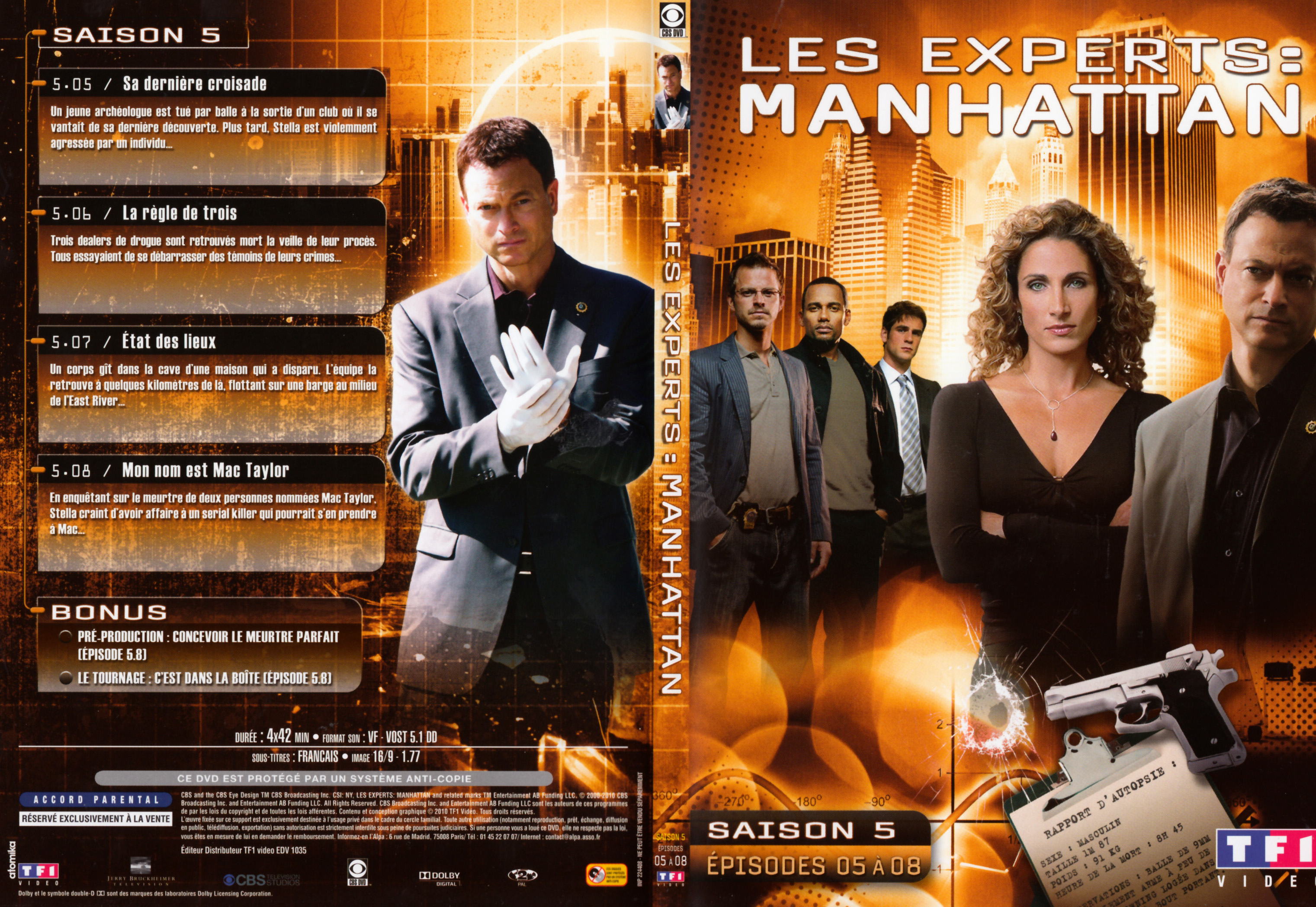 Jaquette DVD Les Experts Manhattan Saison 5 DVD 2