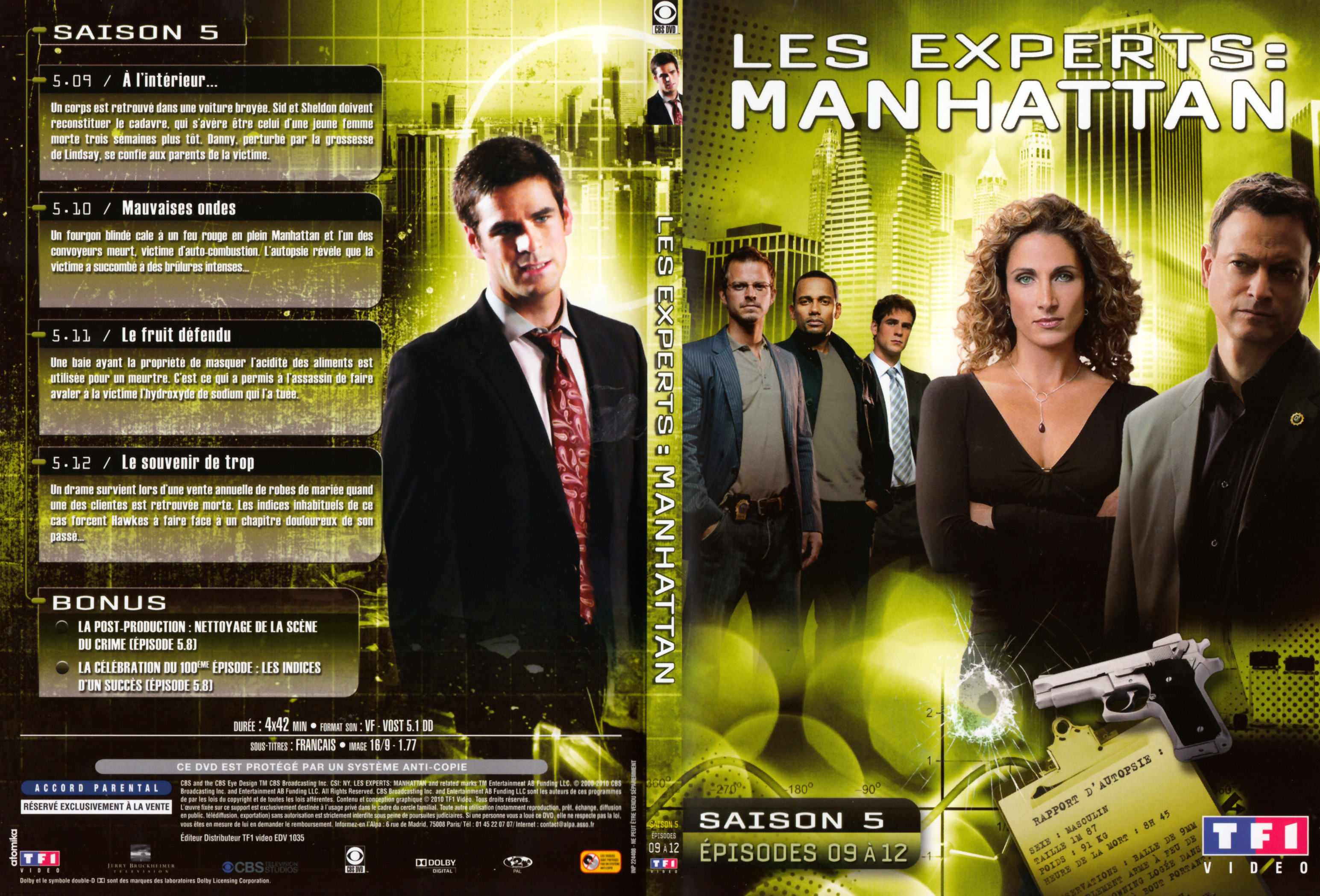 Jaquette DVD Les Experts Manhattan Saison 5 DVD 3