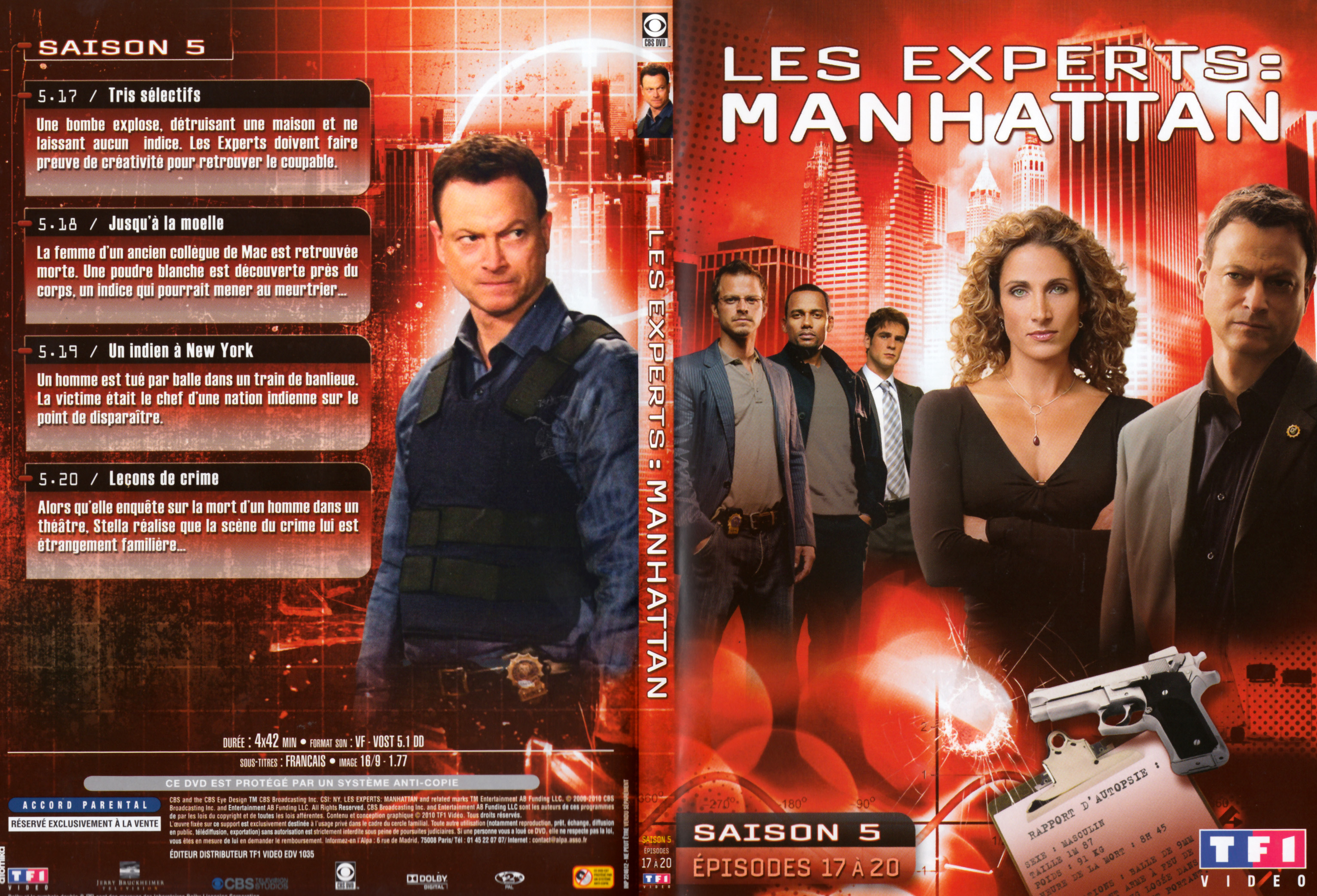 Jaquette DVD Les Experts Manhattan Saison 5 DVD 5