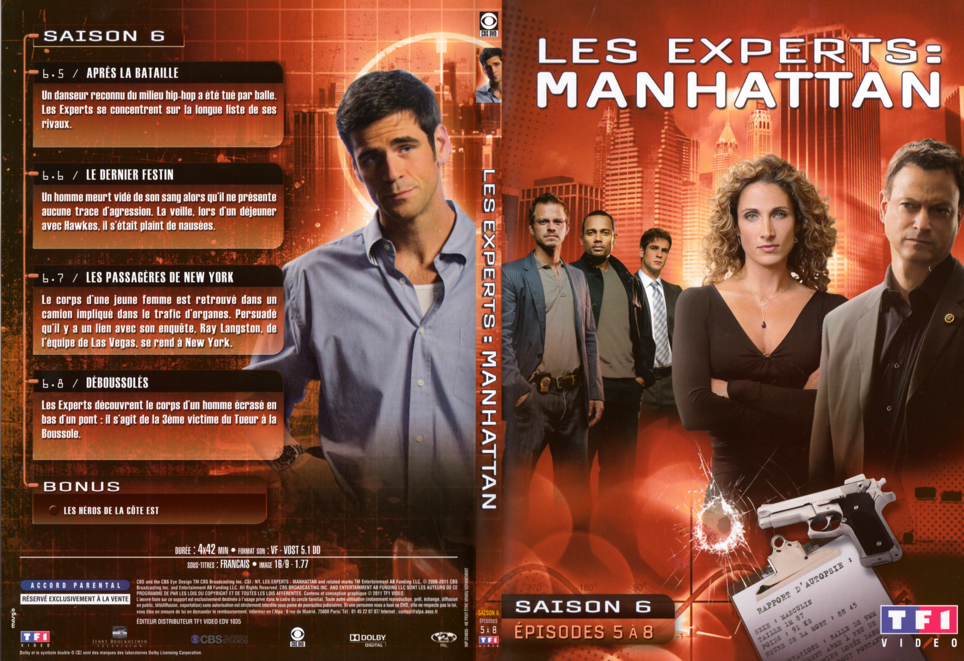Jaquette DVD Les Experts Manhattan Saison 6 DVD 2