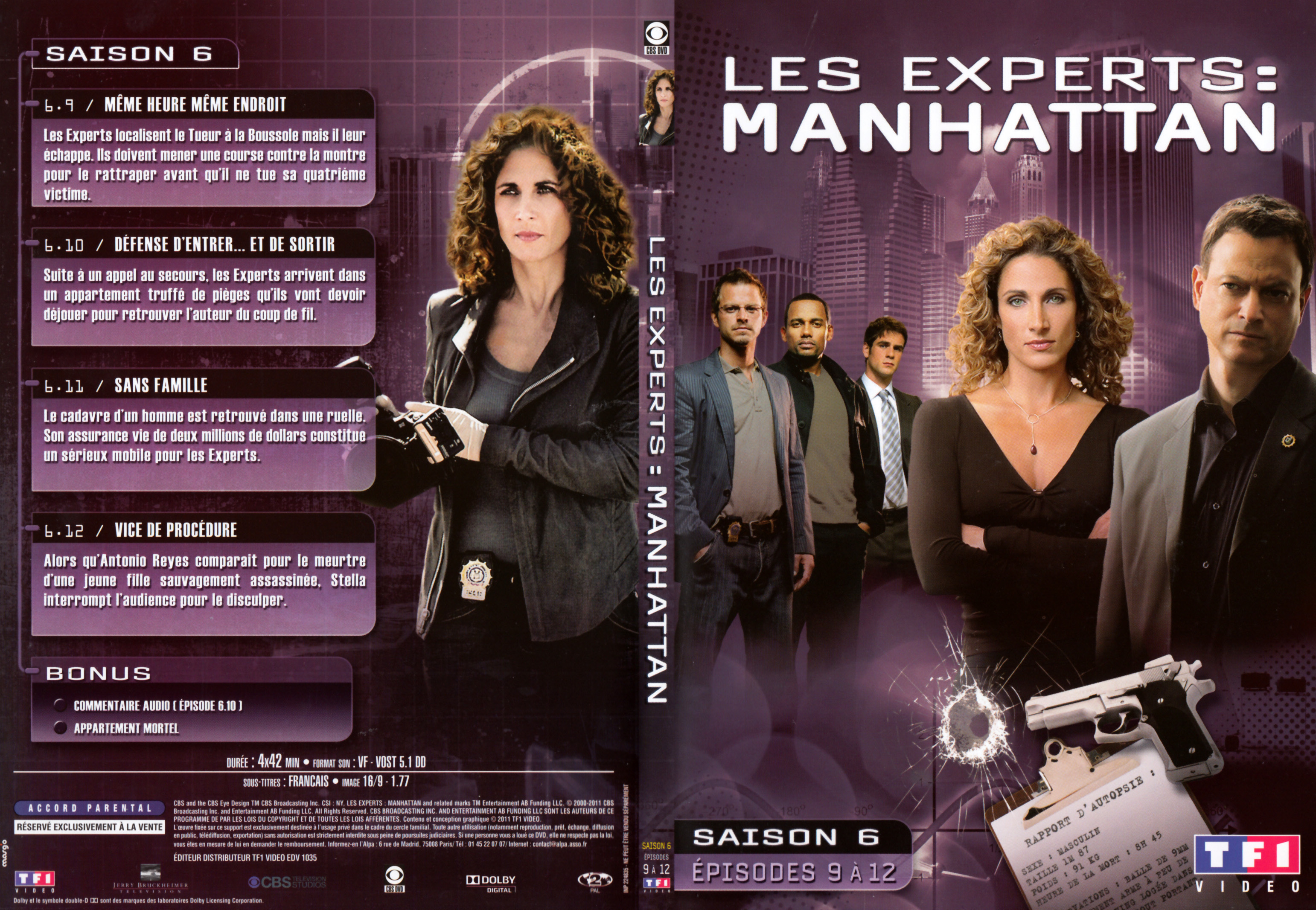 Jaquette DVD Les Experts Manhattan Saison 6 DVD 3