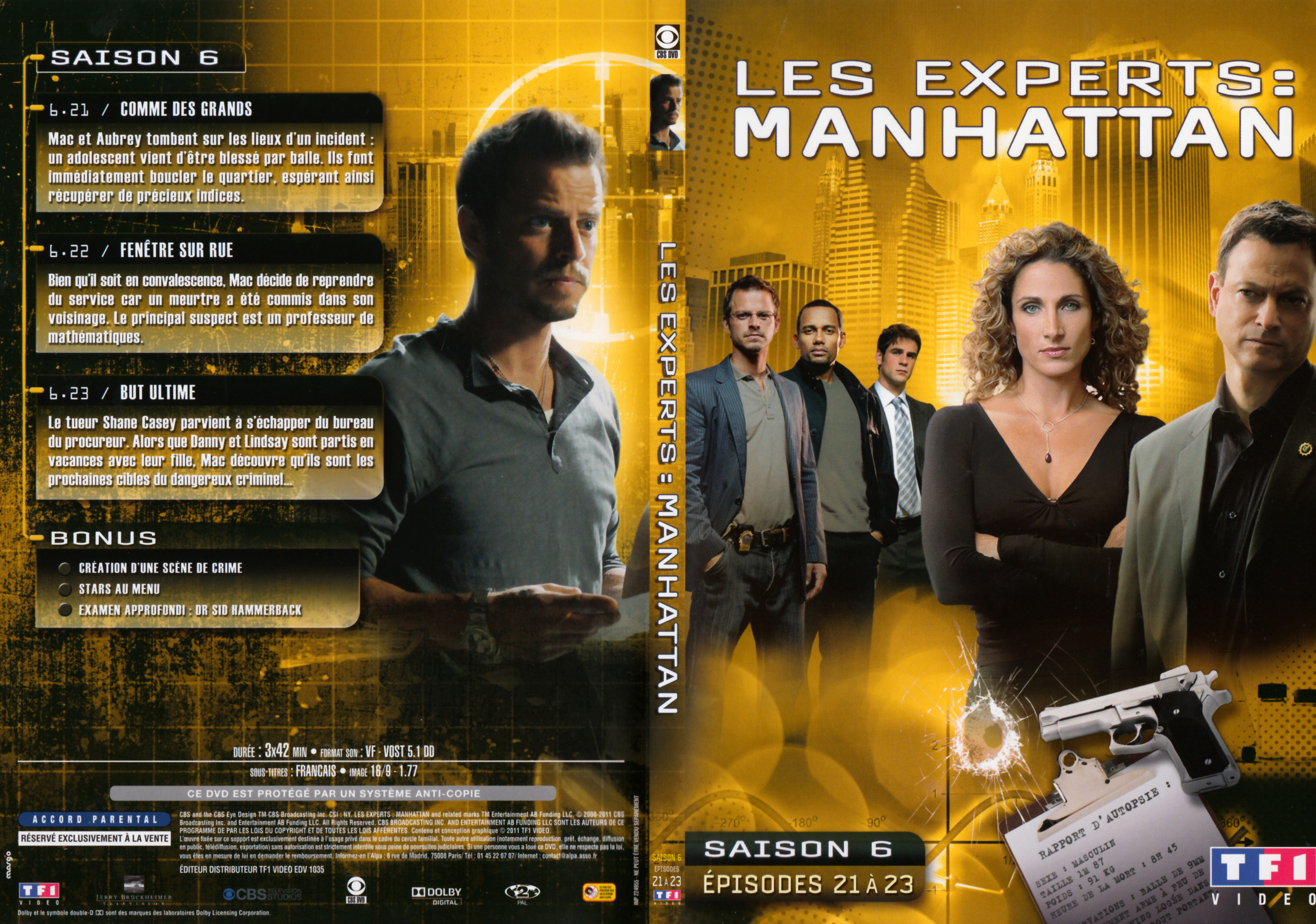Jaquette DVD Les Experts Manhattan Saison 6 DVD 5