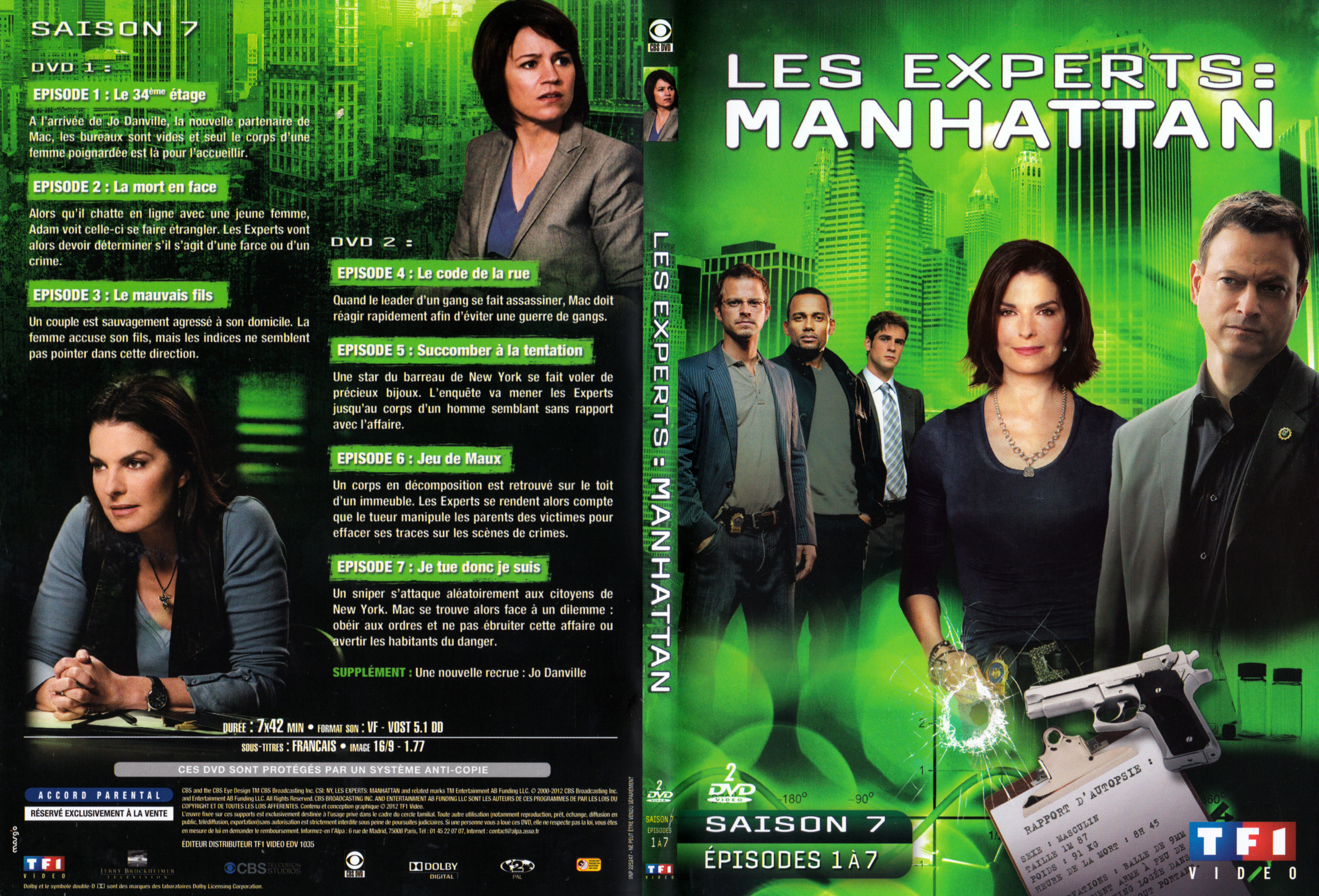 Jaquette DVD Les Experts Manhattan Saison 7 DVD 1