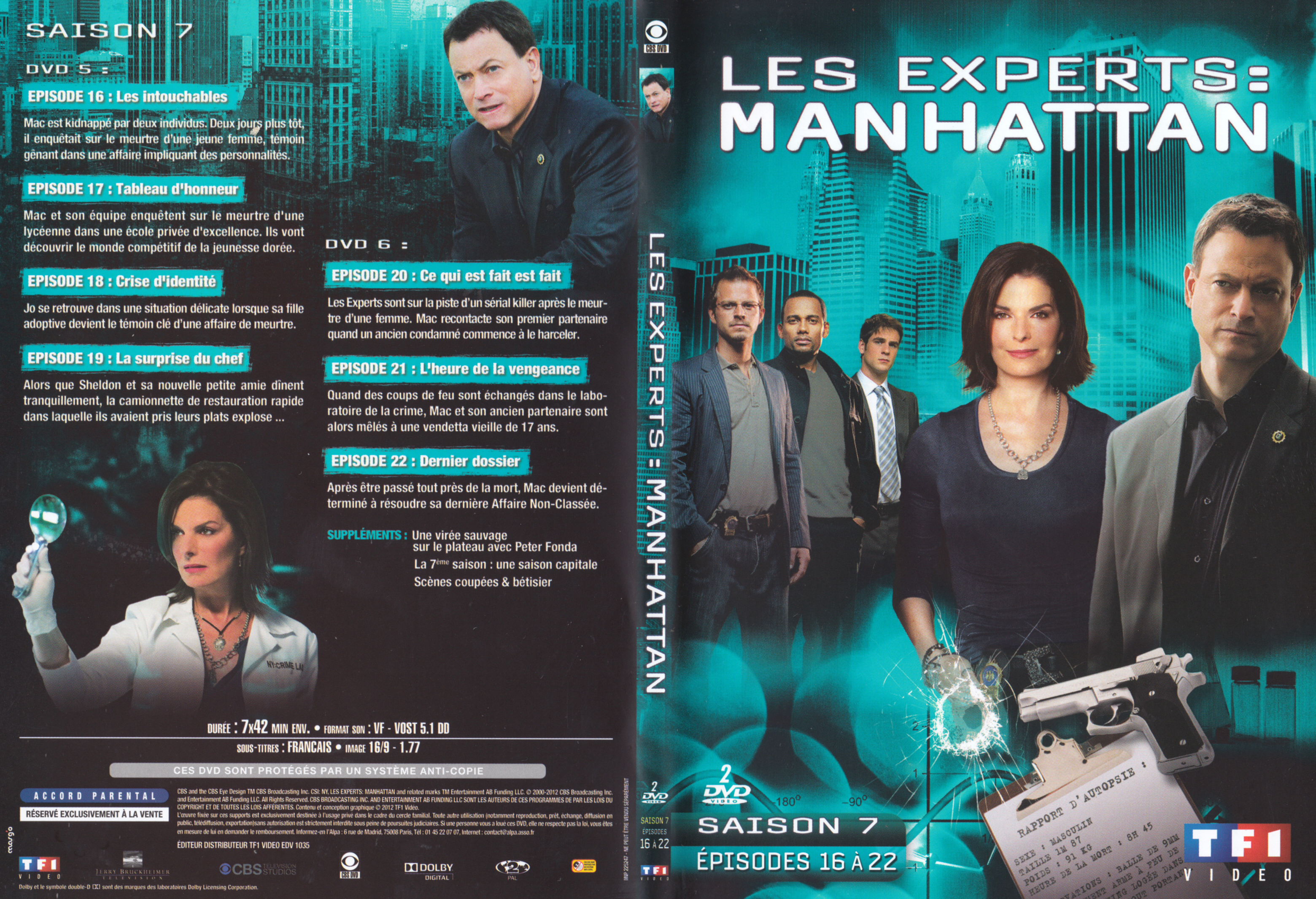 Jaquette DVD Les Experts Manhattan Saison 7 DVD 3