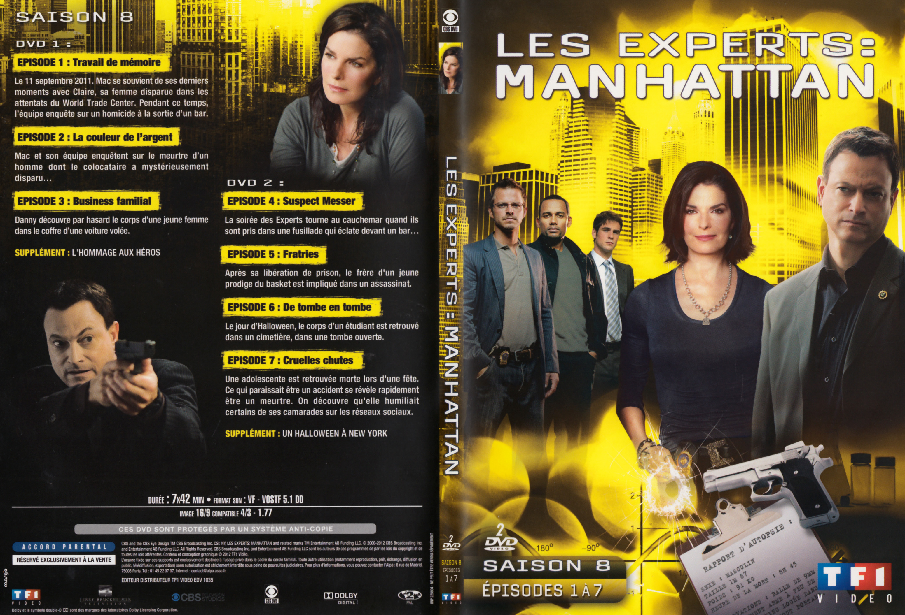 Jaquette DVD Les Experts Manhattan Saison 8 DVD 1
