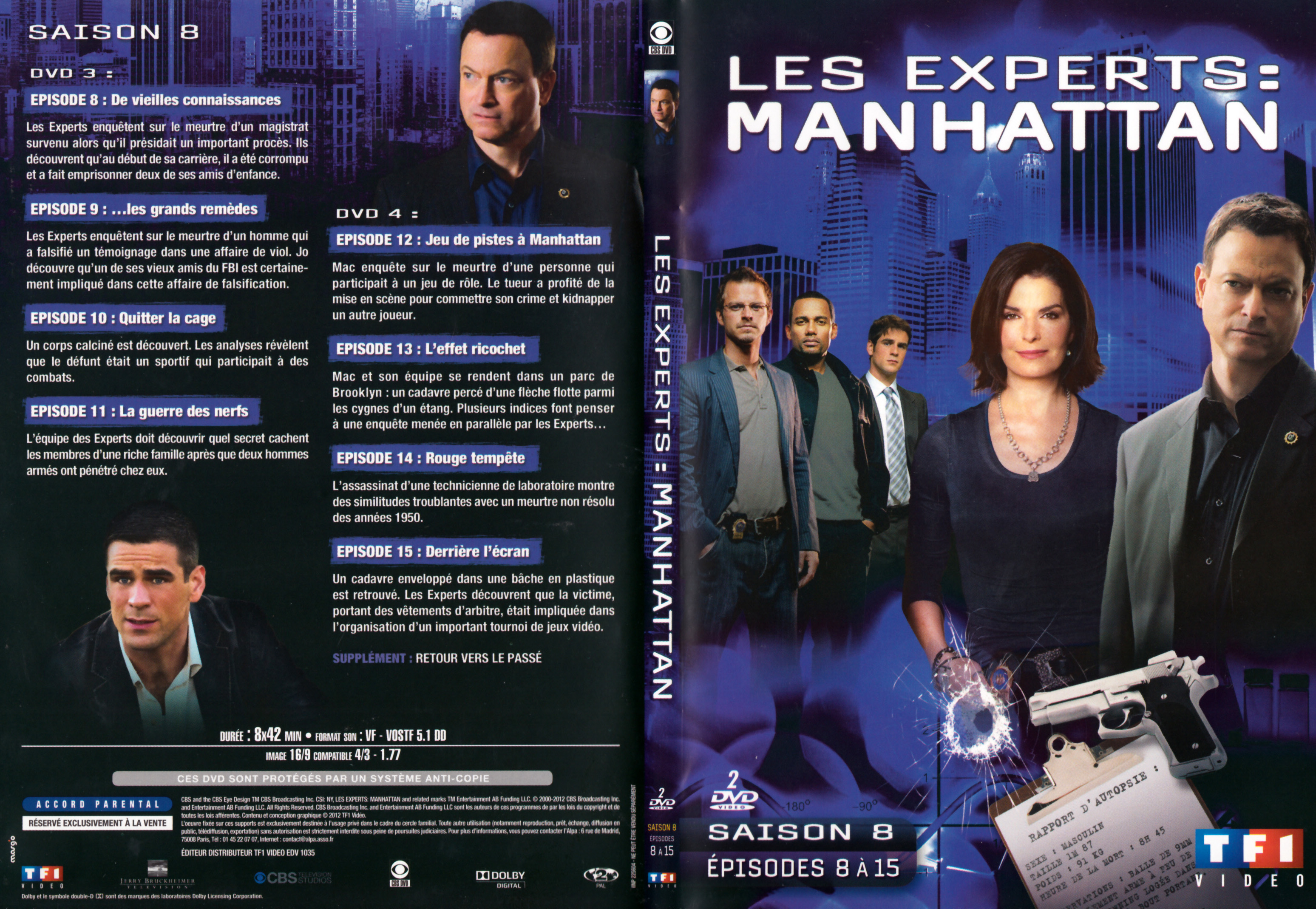 Jaquette DVD Les Experts Manhattan Saison 8 DVD 2